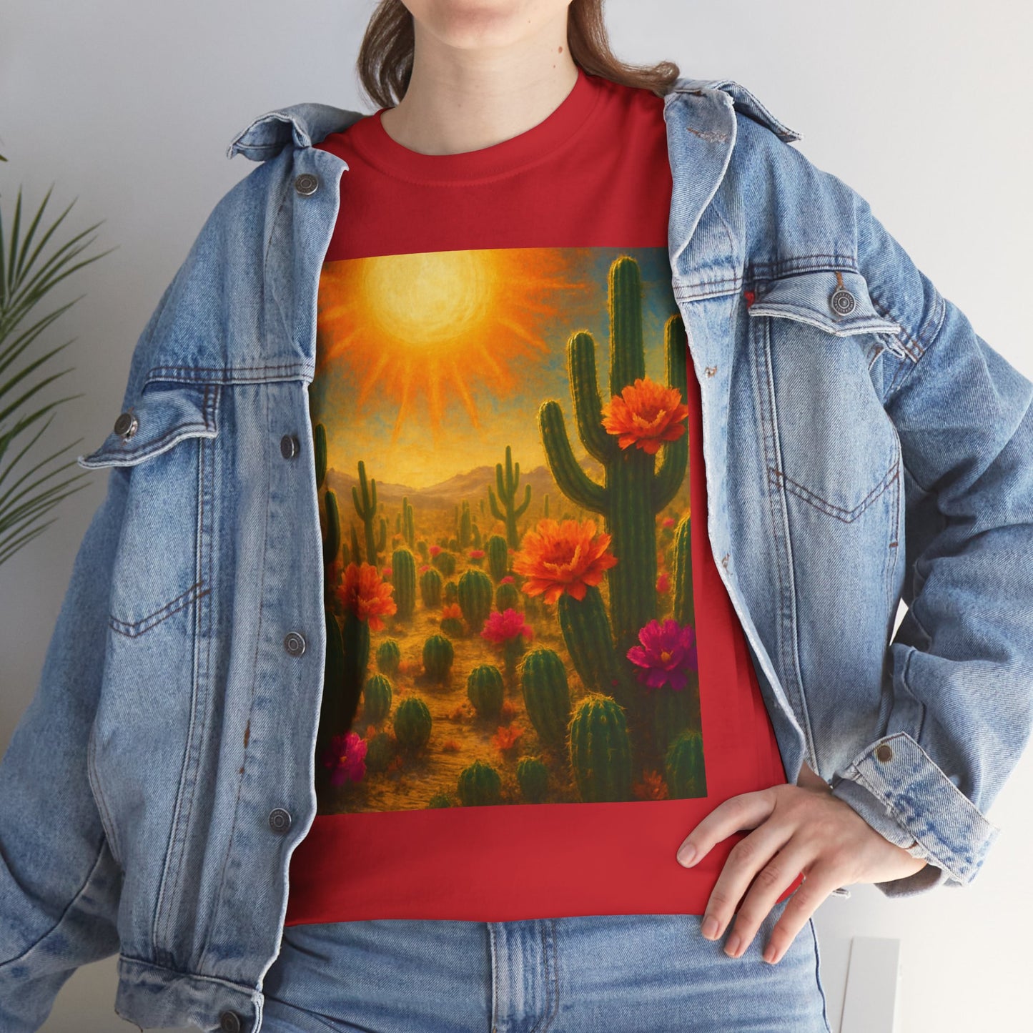 Desert Bloom T-Shirt – Minimalist Nature Aesthetic Tee