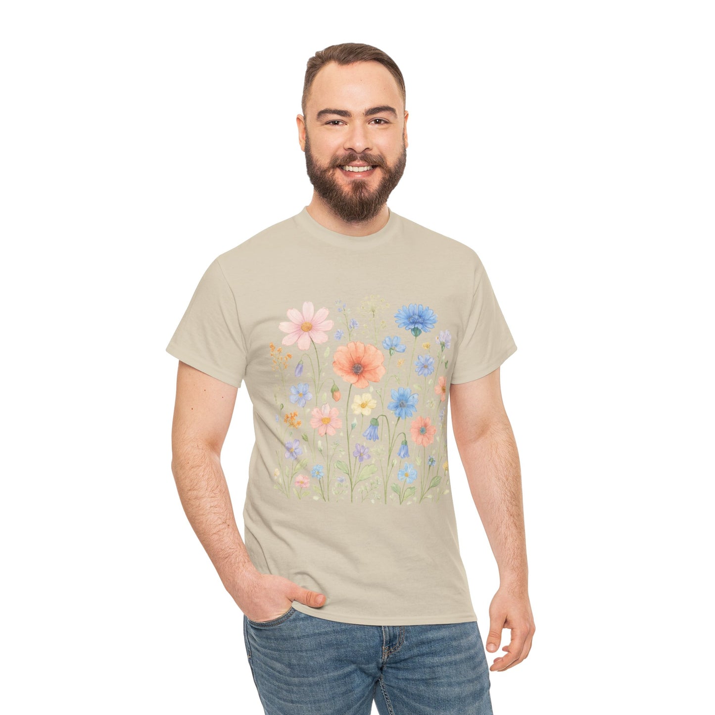 Wildflower Meadow T-Shirt – Nature Floral Aesthetic Tee