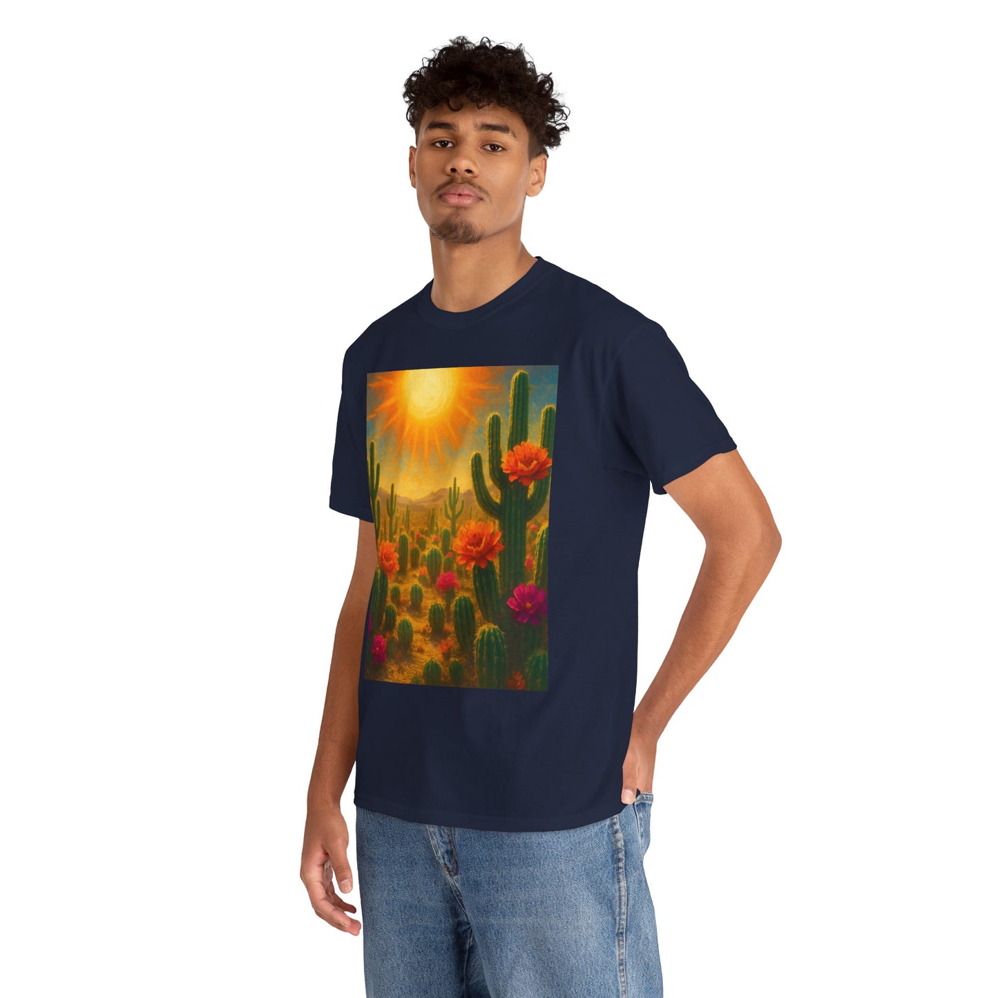 Desert Bloom T-Shirt – Minimalist Nature Aesthetic Tee