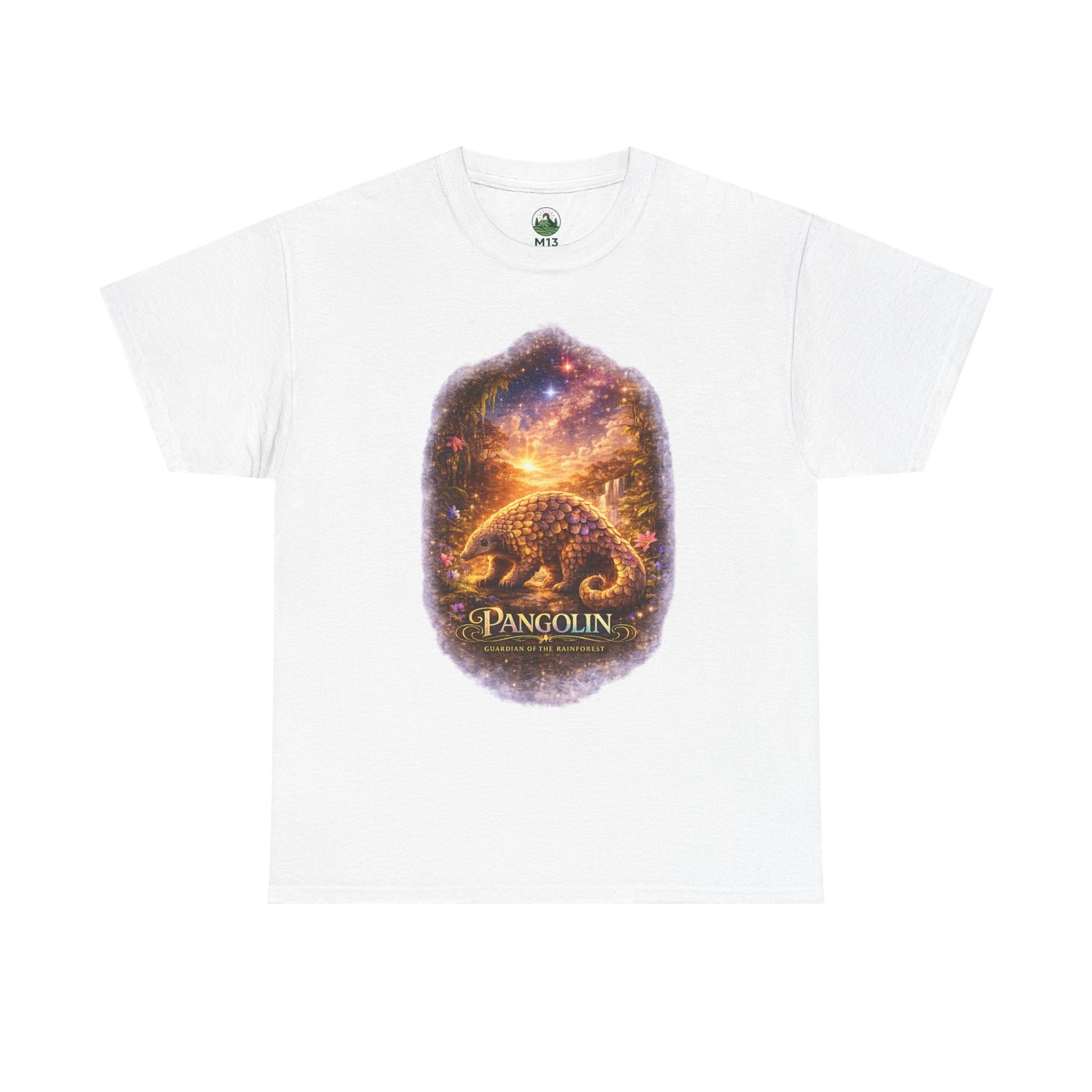 Pangolin T-Shirt – Mystic Forest Cosmic Design | Rare Wildlife Graphic Tee