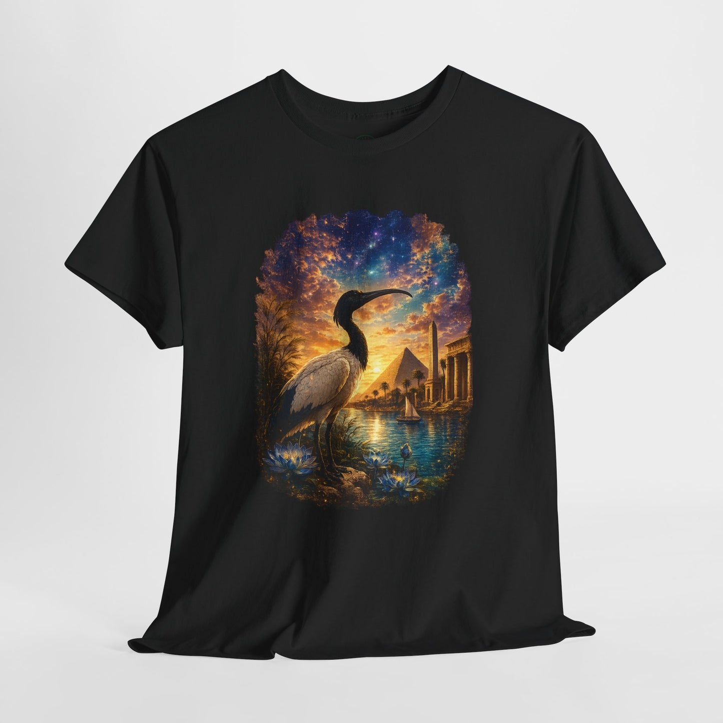 Spirit of Ancient Egypt – Sacred Ibis Nature T-Shirt | Egyptian Wildlife Graphic Tee