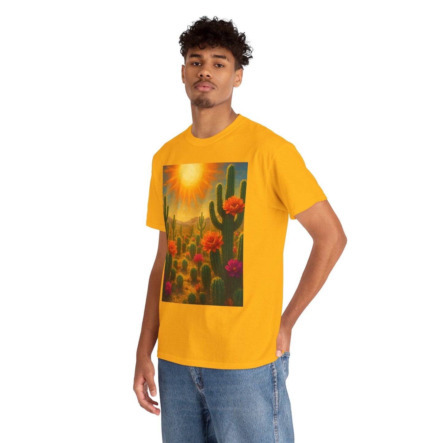 Desert Bloom T-Shirt – Minimalist Nature Aesthetic Tee