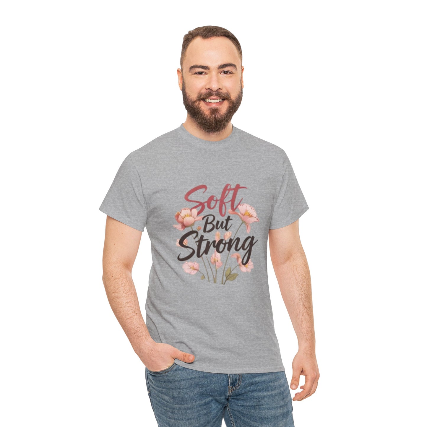 Soft but Strong Quote T- Shirt -Minimalist Aesthetic for Women