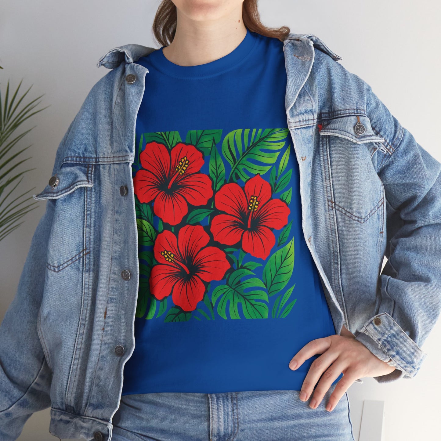 Tropical Hibiscus Flower T-Shirt – Summer Vibe Aesthetic Tee