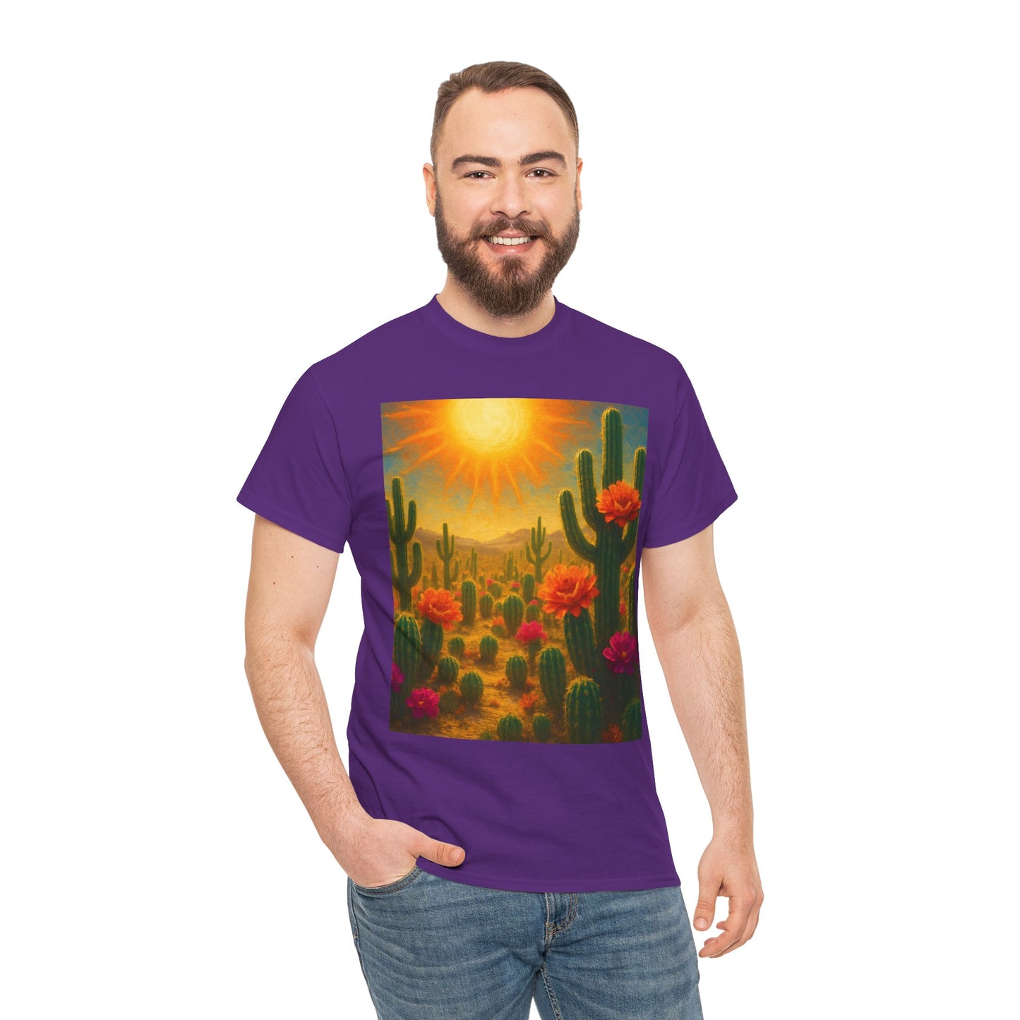 Desert Bloom T-Shirt – Minimalist Nature Aesthetic Tee
