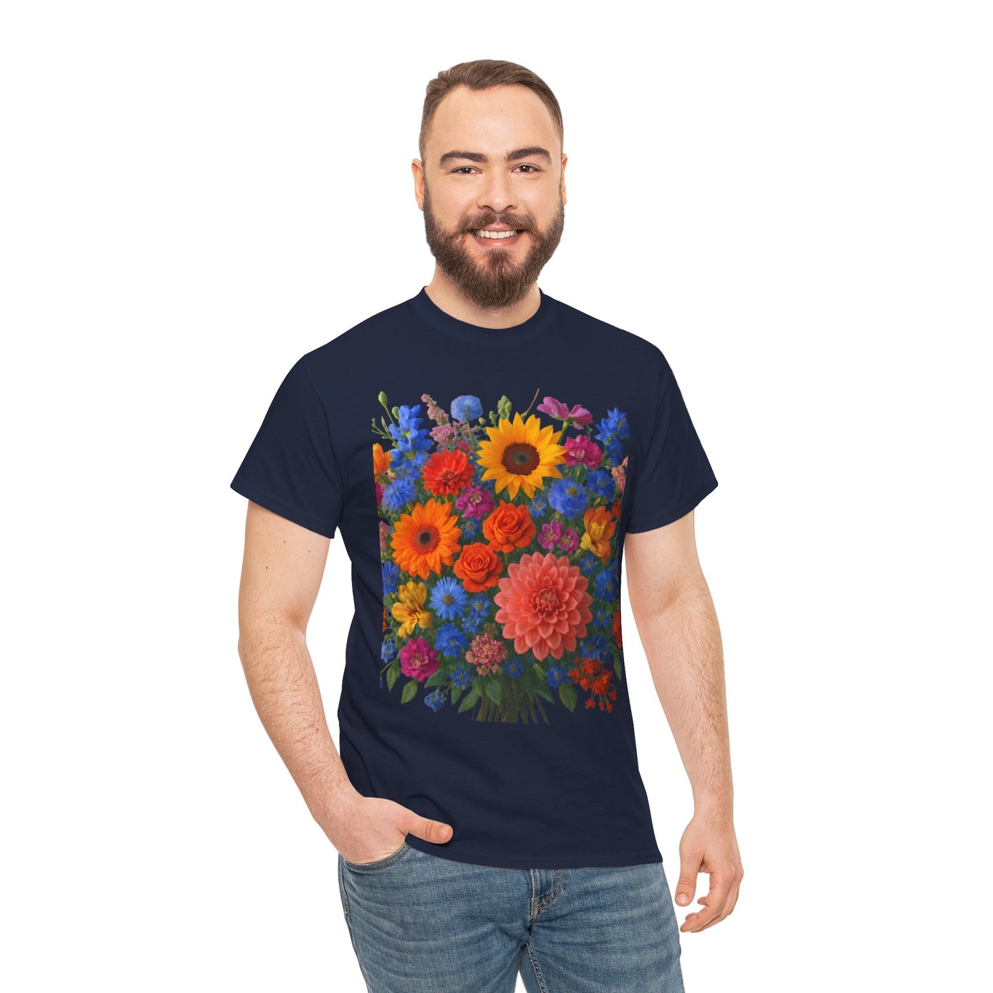 Garden Bouquet Flower T-Shirt – Summer Floral Aesthetic Tee