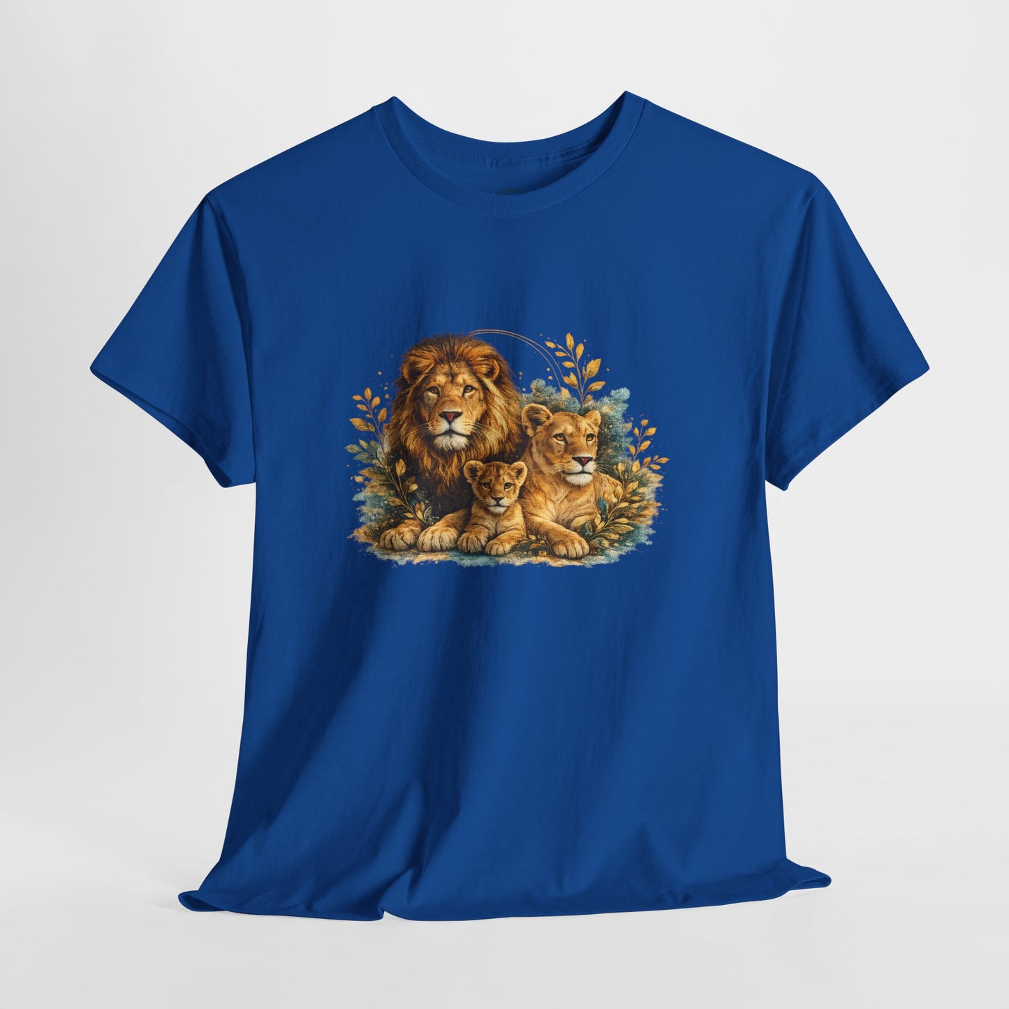 Lion Family T-Shirt – Majestic Wildlife Nature Design | Lion Pride Graphic Tee