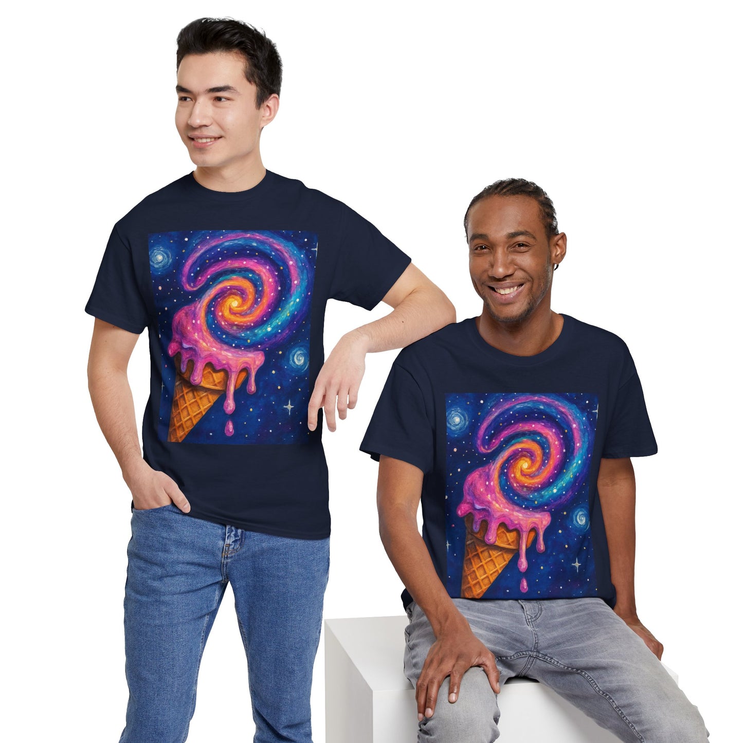 Ice Cream Galaxy T-Shirt – Fun Cosmic Aesthetic Tee