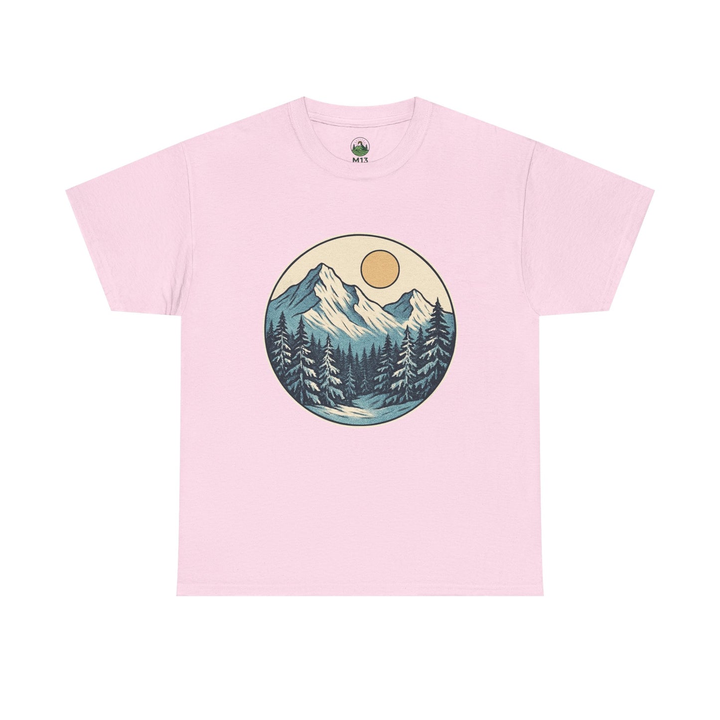 Winter Sunrise T-Shirt – Minimalist Nature Landscape Tee