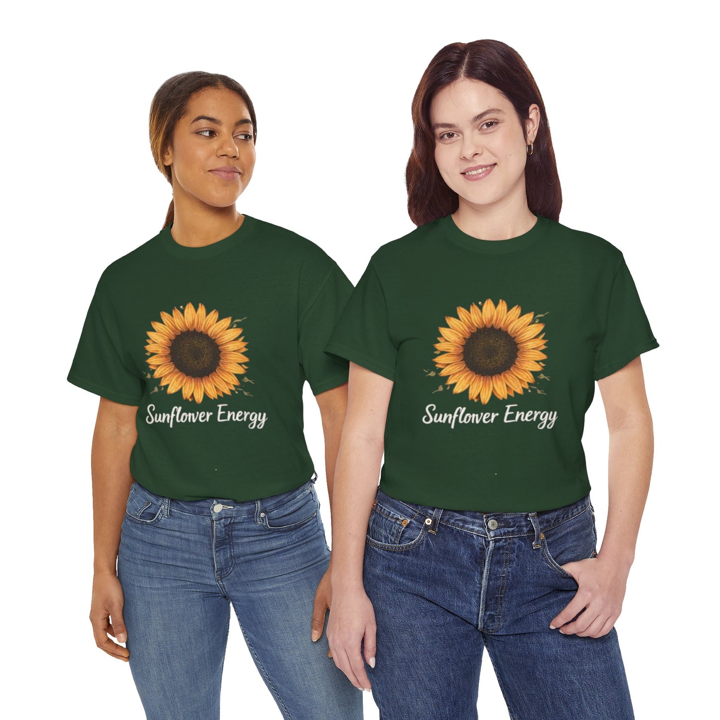Sunflower Energy T- Shirt - Minimalist Nature Aesthetic Tee, Positive Vibes Graphic Shirt