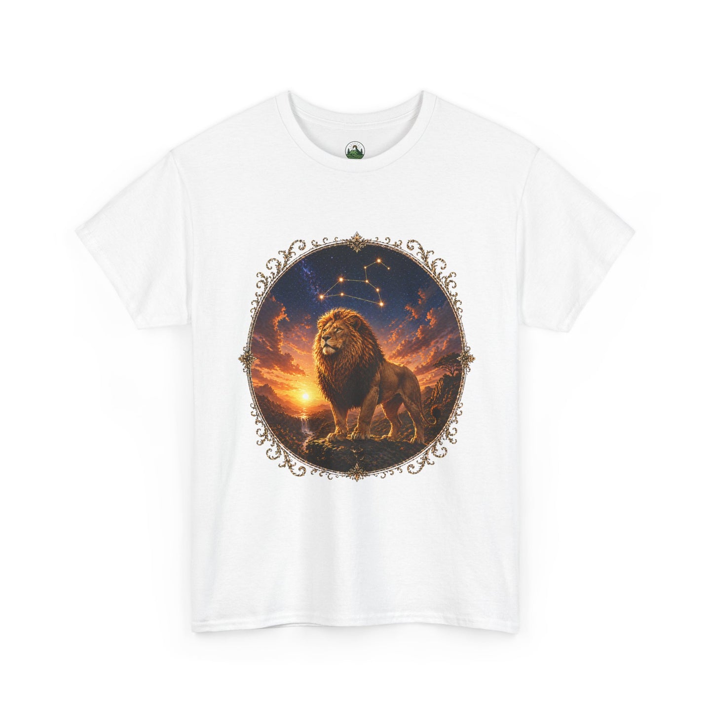 Leo Zodiac T-Shirt – Majestic Lion Cosmic Design | Bold Astrology Power Tee