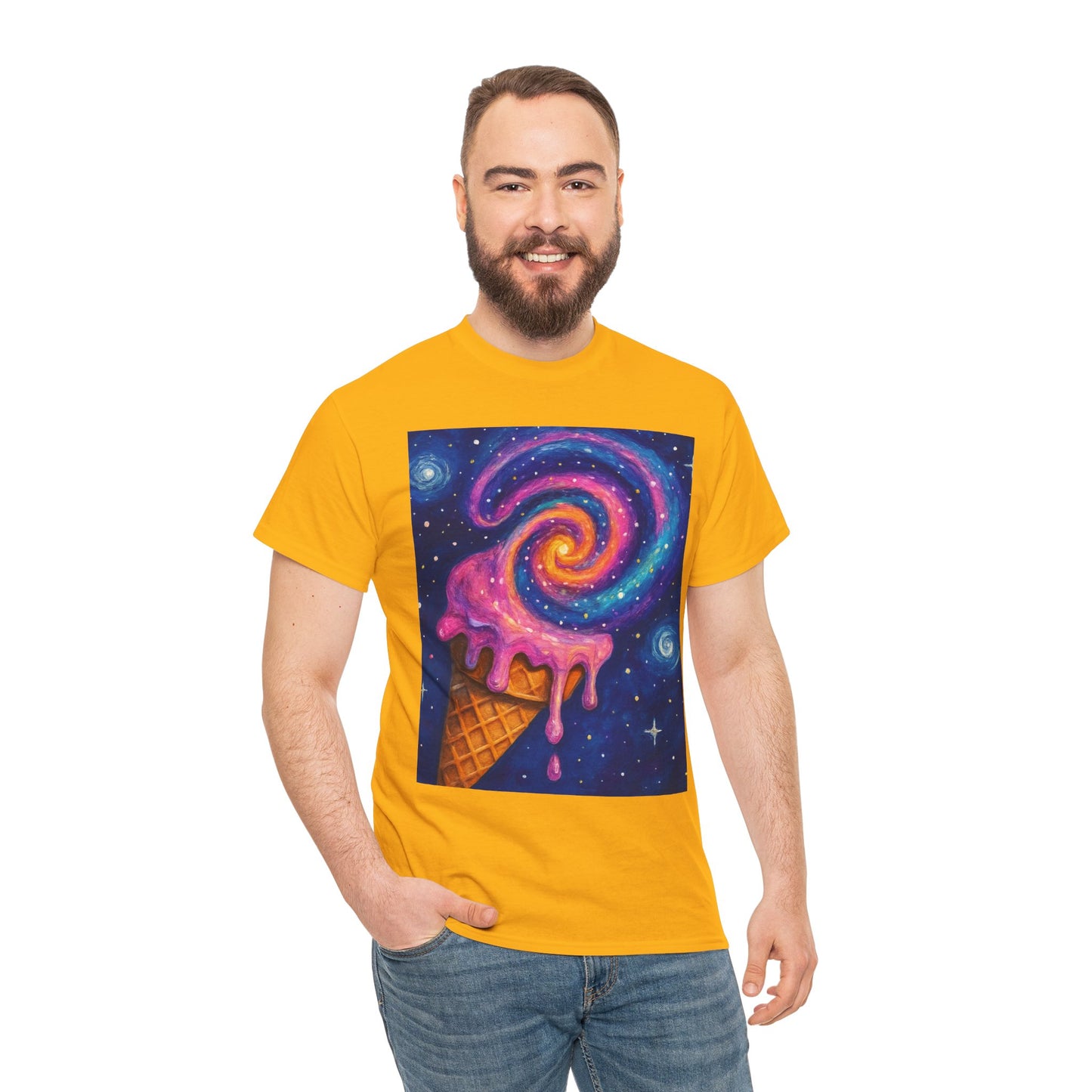 Ice Cream Galaxy T-Shirt – Fun Cosmic Aesthetic Tee