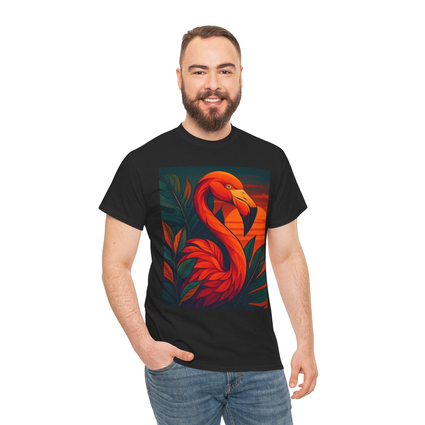 Tropical Animal Fusion T-Shirt – Exotic Nature Graphic Tee