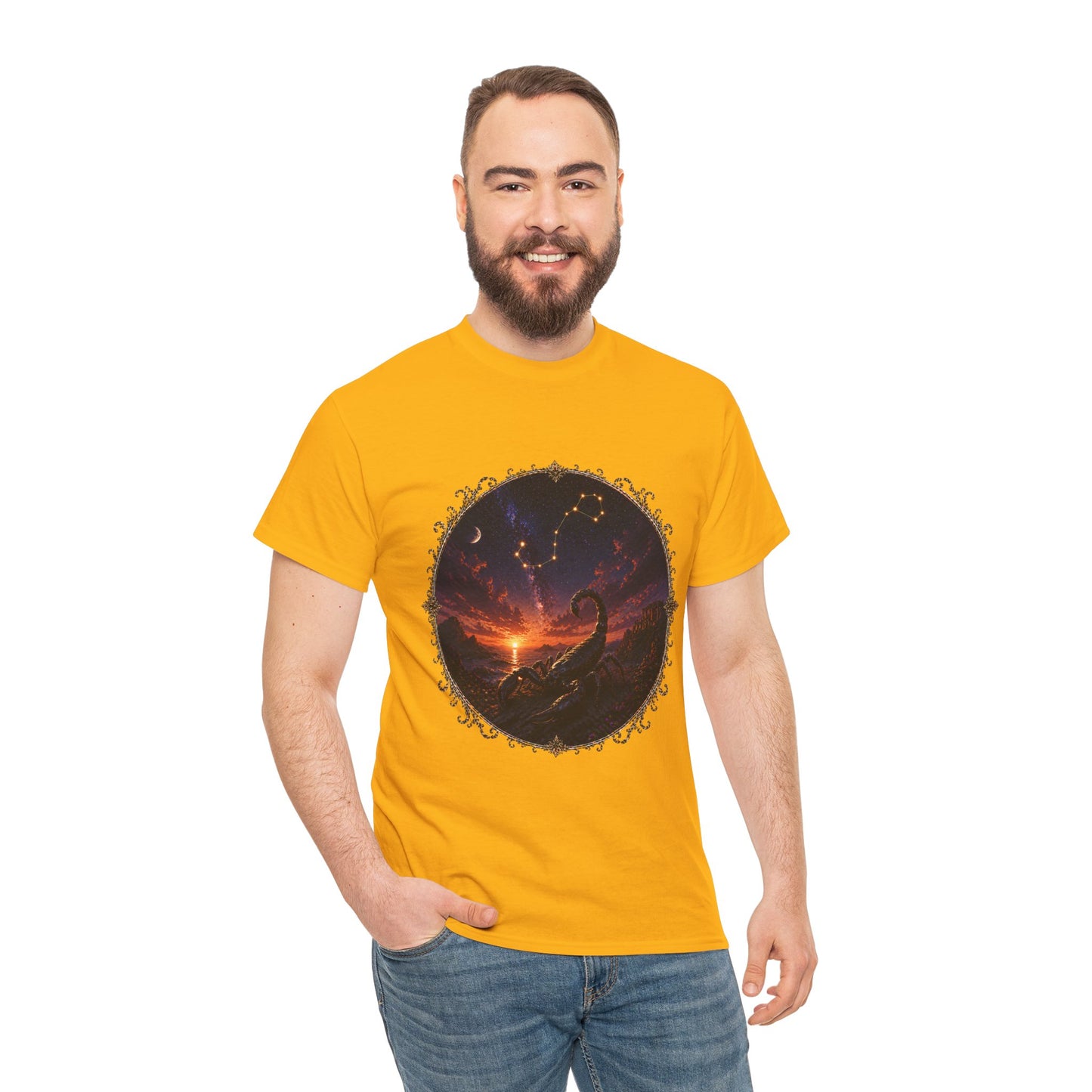Scorpio Zodiac T-Shirt – Dark Scorpion Mystic Design | Intense Astrology Power Tee