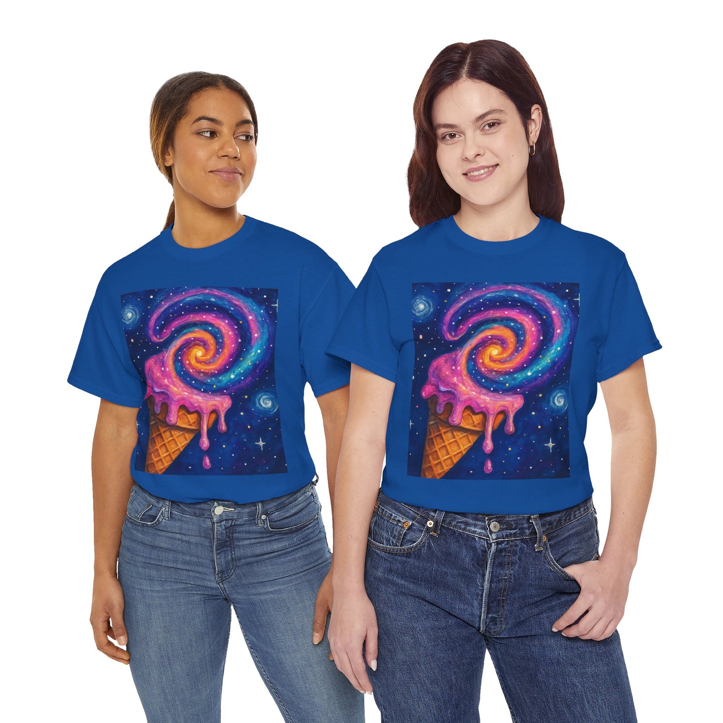 Ice Cream Galaxy T-Shirt – Fun Cosmic Aesthetic Tee