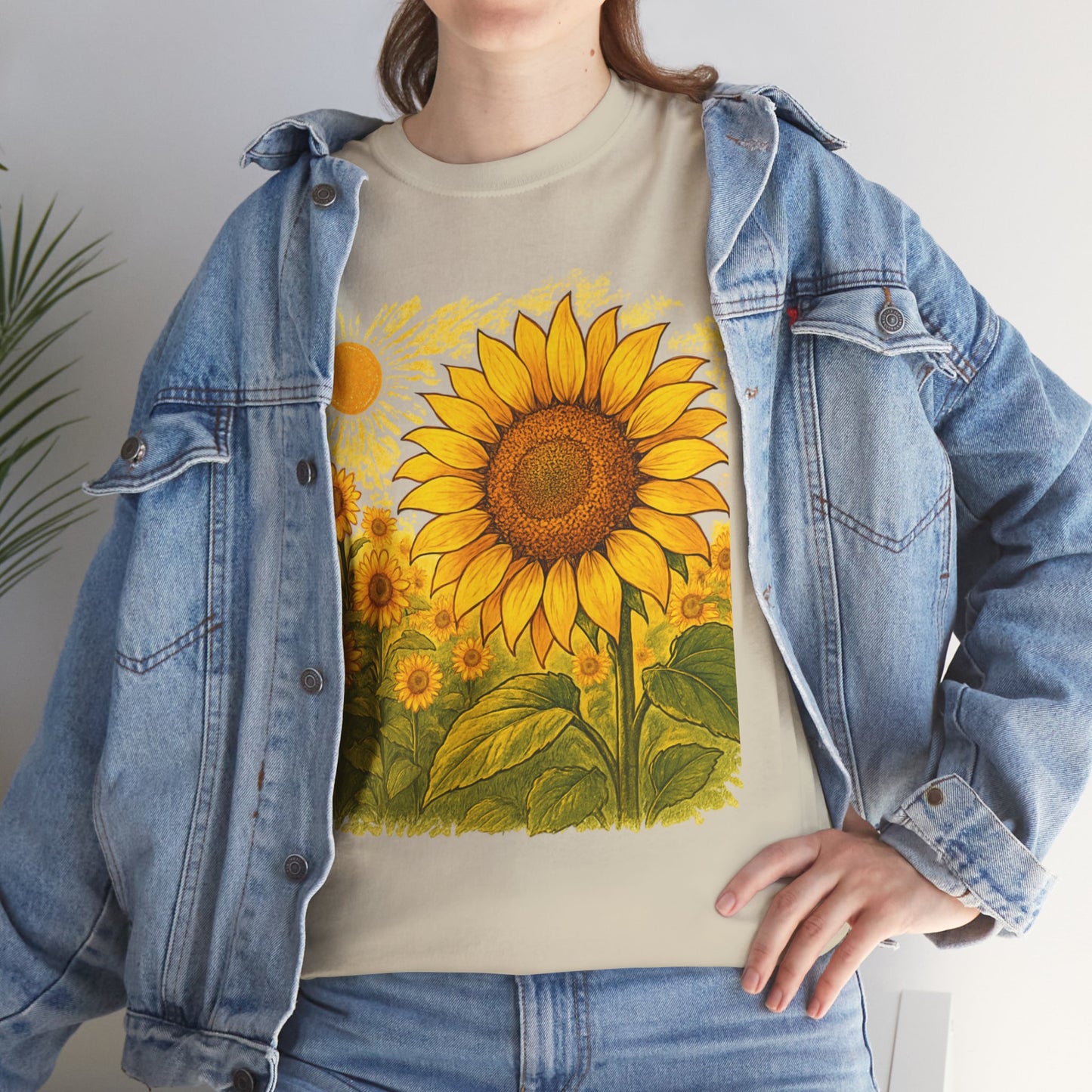 Sunflower Sunshine T-Shirt – Bright Floral Aesthetic Tee