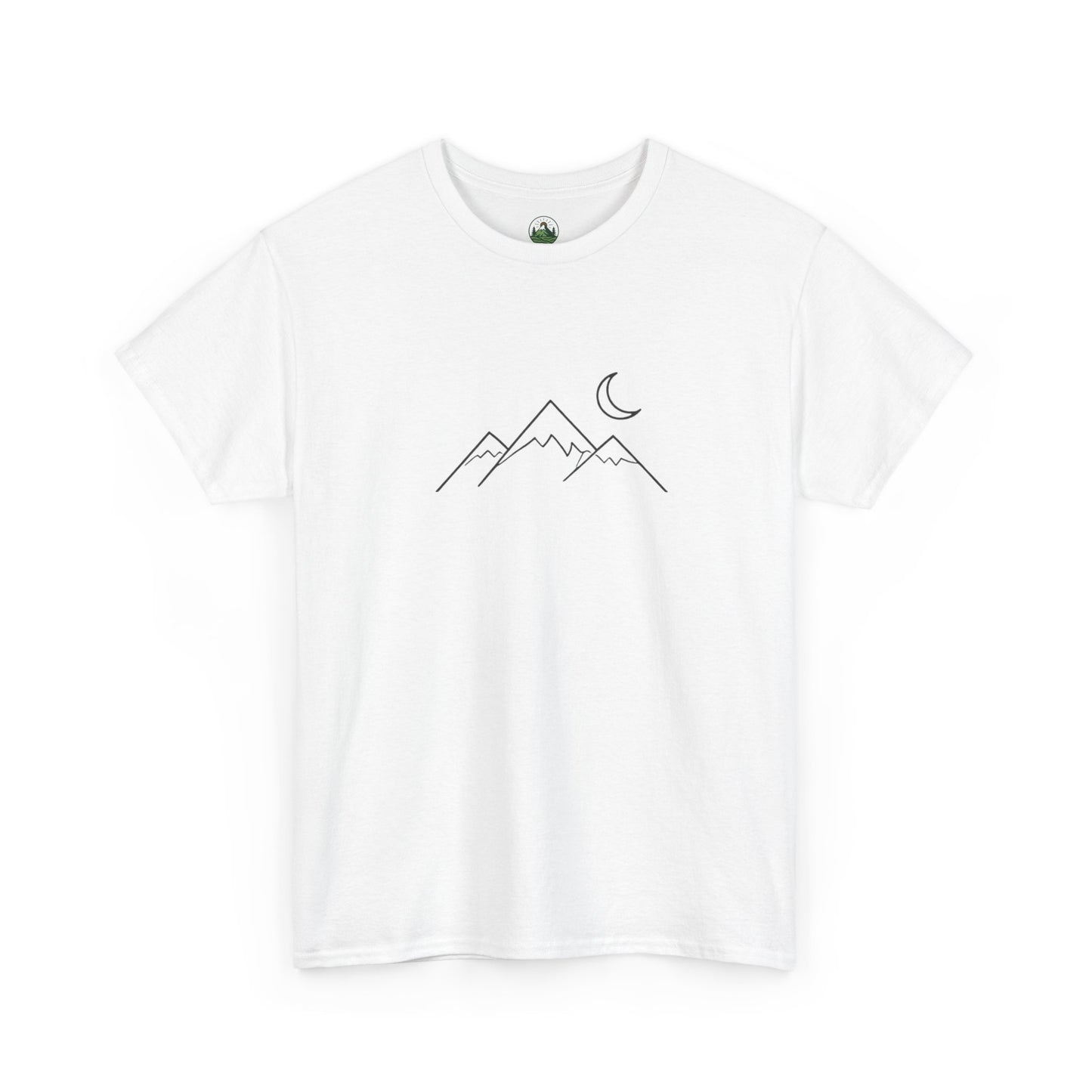 Mountain Moon T-Shirt – Minimalist Nature Night Aesthetic Tee