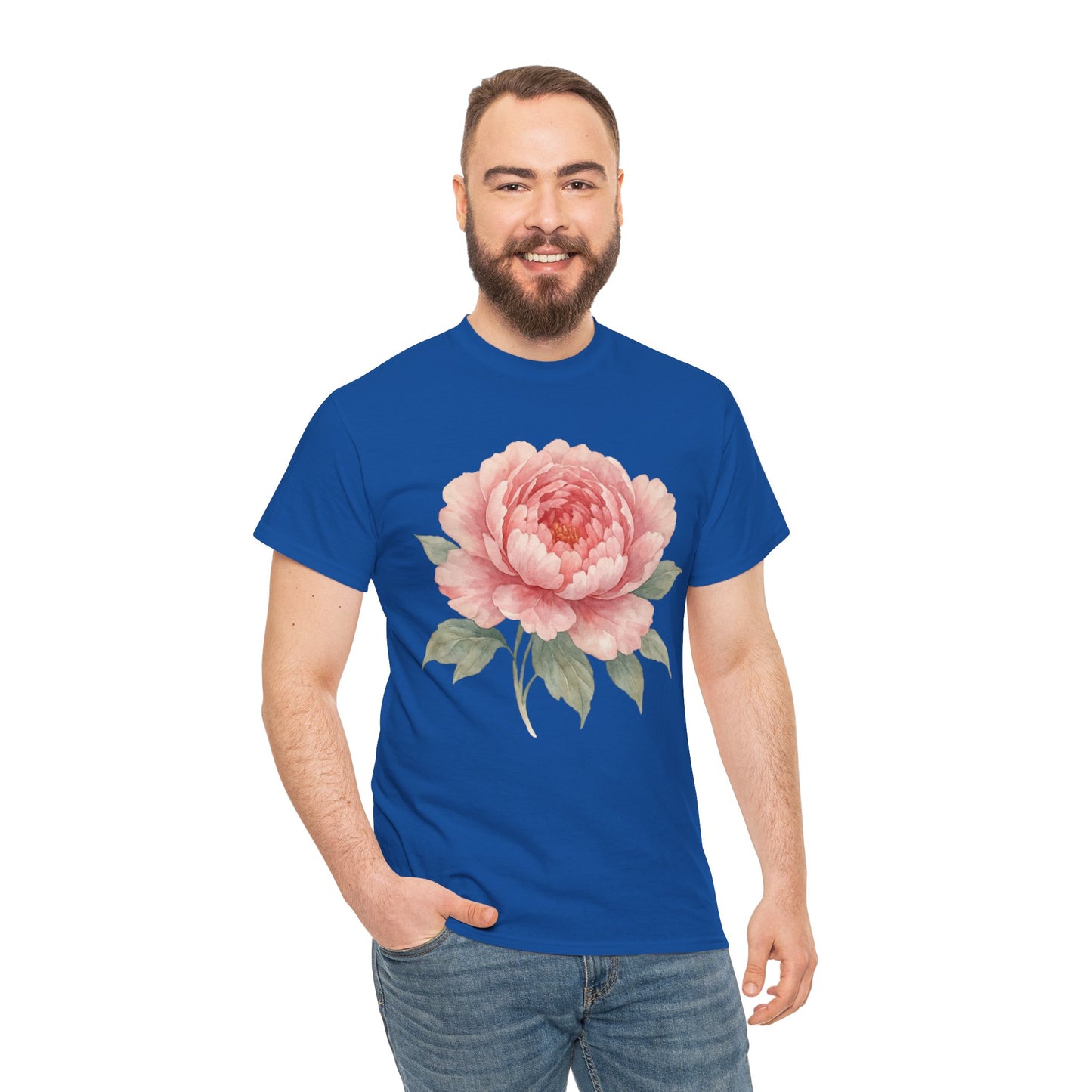 Peony Flower T-Shirt – Soft Floral Aesthetic Tee