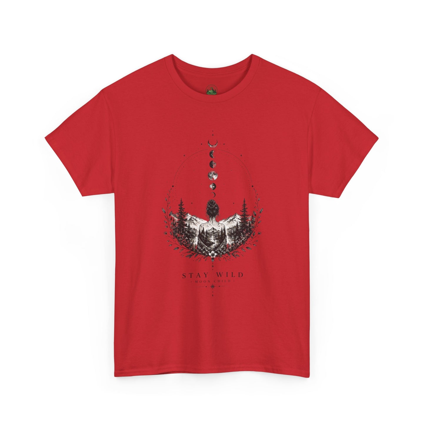 Minimalist Mystic Nature T-Shirt – Abstract Ink Art Design | Calm Aesthetic Tee