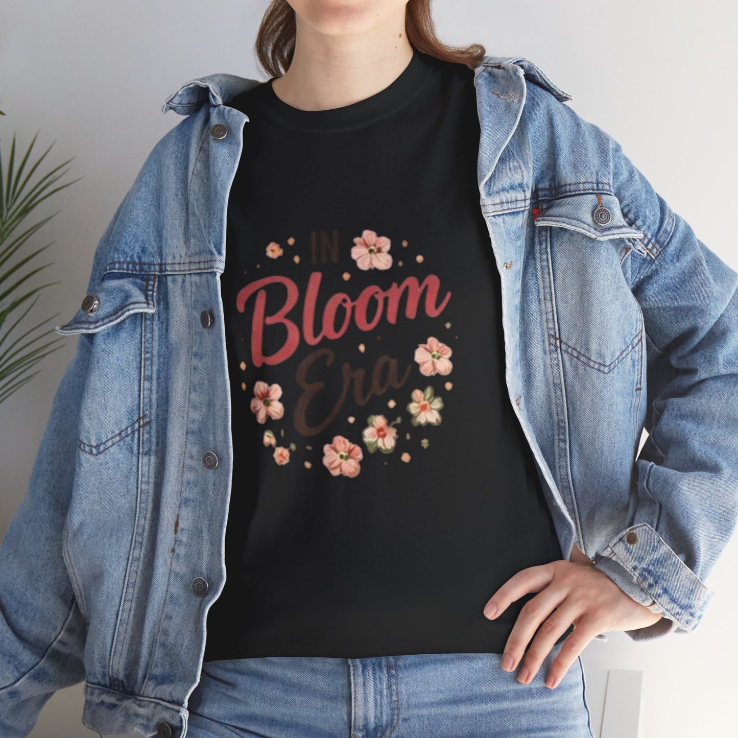 In Bloom Era T-Shirt –Bloom Minimalist Floral Aesthetic Tee, Cute Feminine Graphic Shirt