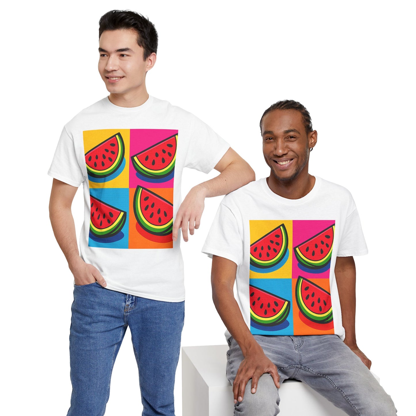 Watermelon Pop Art T-Shirt – Fun Summer Graphic Tee