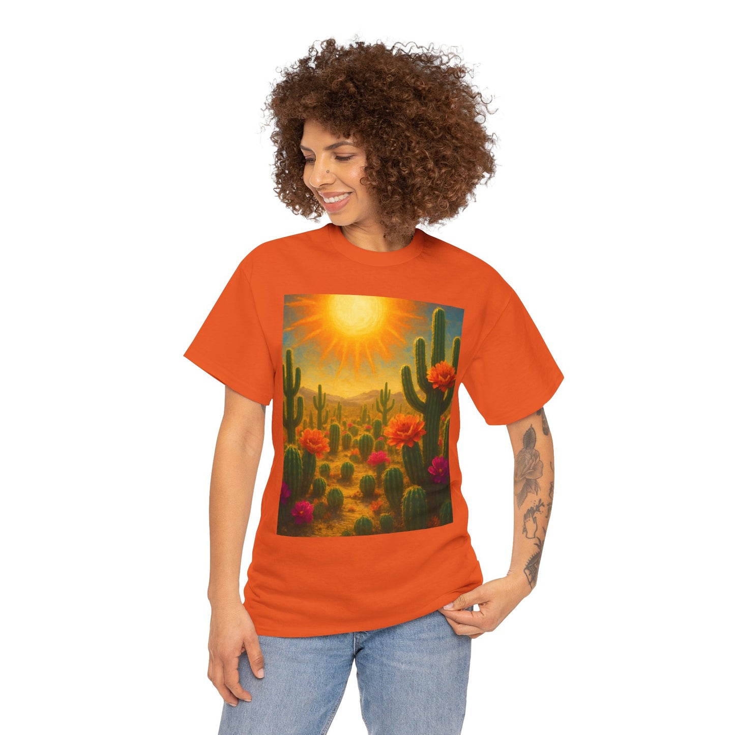 Desert Bloom T-Shirt – Minimalist Nature Aesthetic Tee
