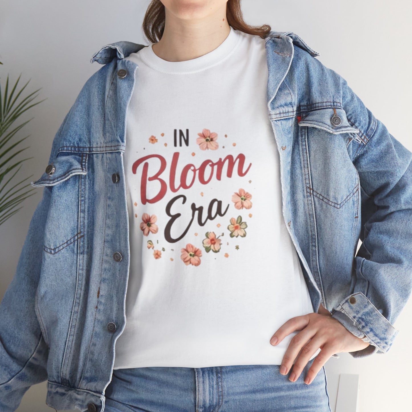 In Bloom Era T-Shirt –Bloom Minimalist Floral Aesthetic Tee, Cute Feminine Graphic Shirt