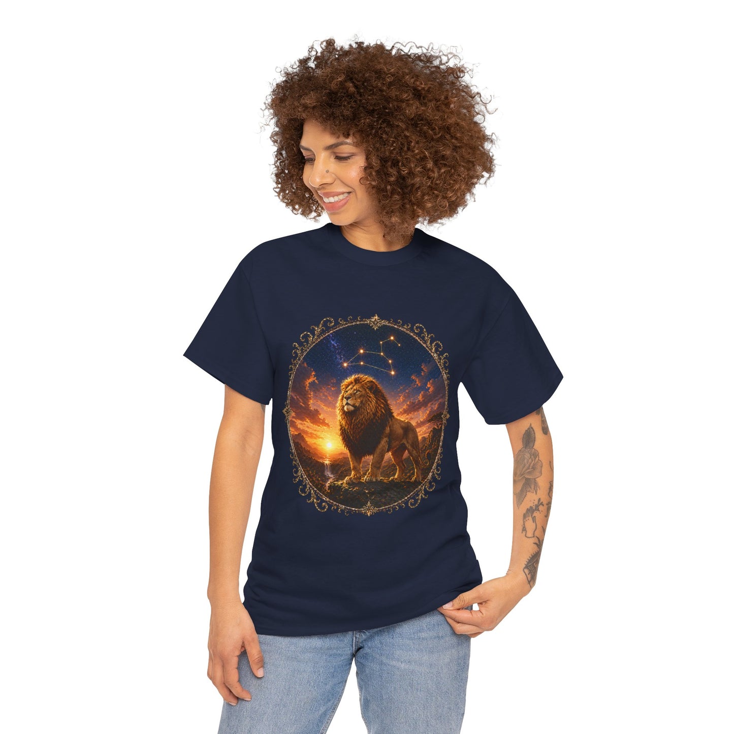 Leo Zodiac T-Shirt – Majestic Lion Cosmic Design | Bold Astrology Power Tee