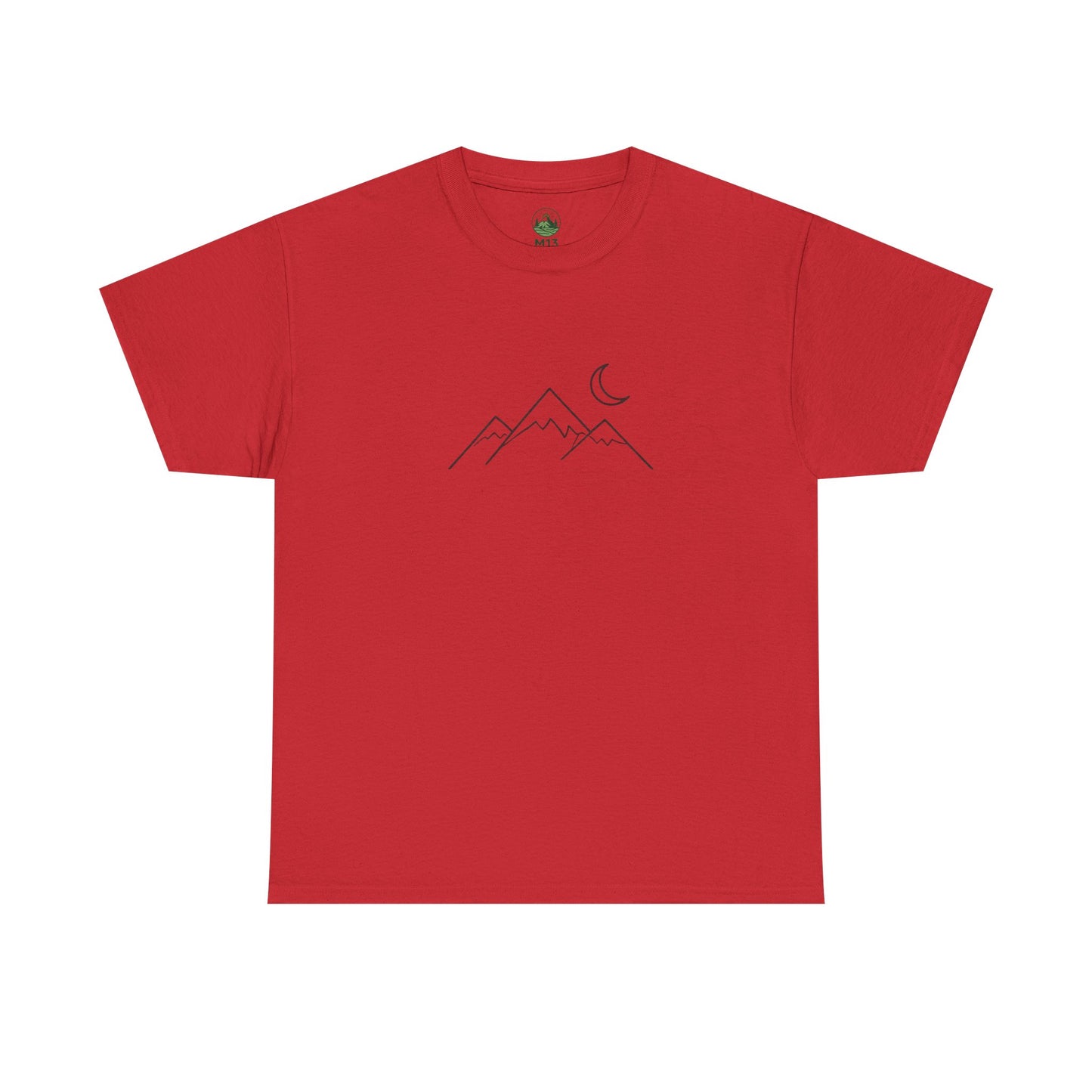 Mountain Moon T-Shirt – Minimalist Nature Night Aesthetic Tee