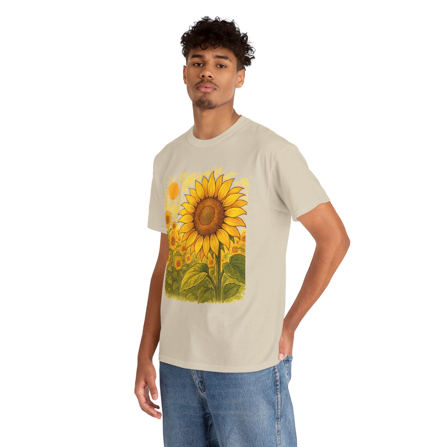 Sunflower Sunshine T-Shirt – Bright Floral Aesthetic Tee