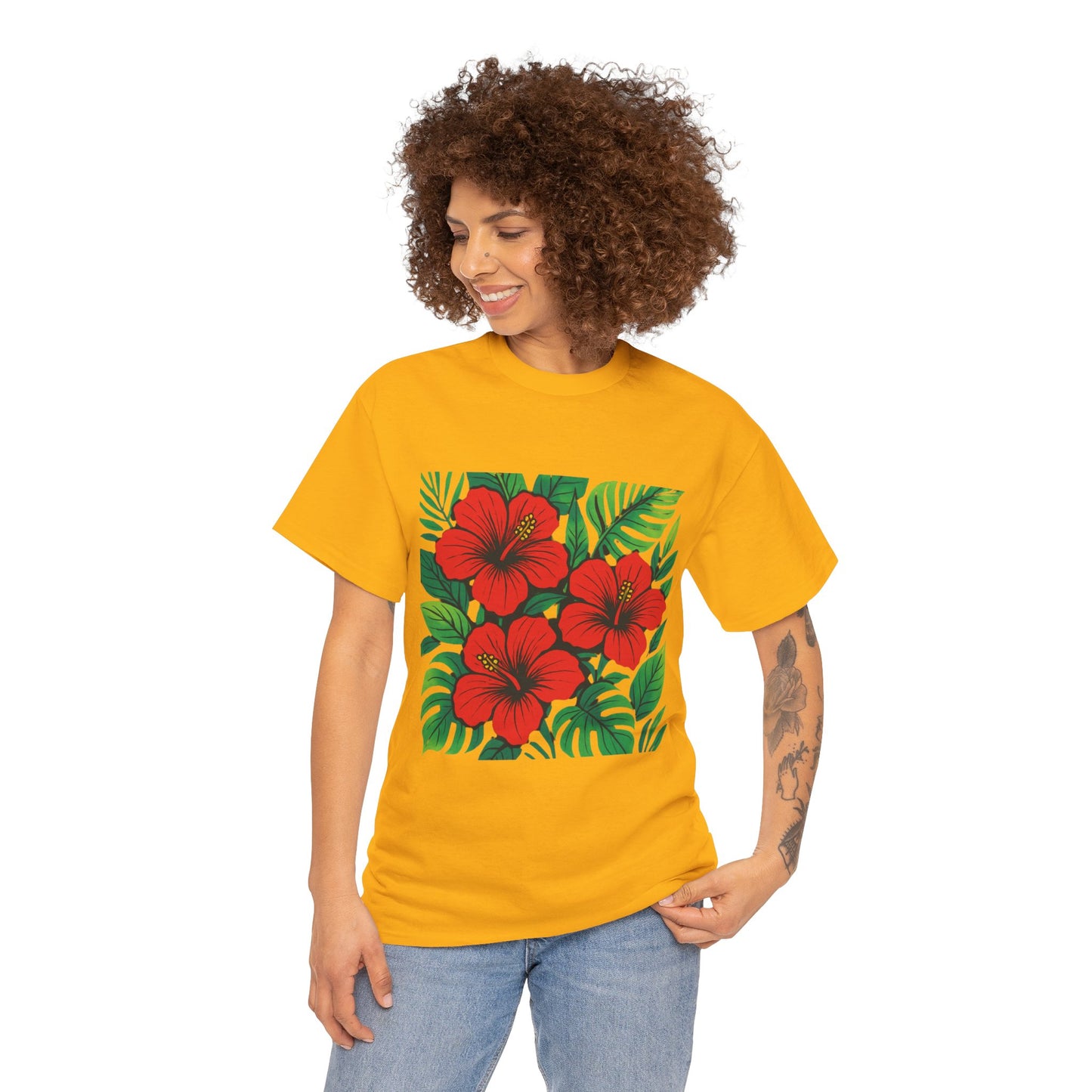 Tropical Hibiscus Flower T-Shirt – Summer Vibe Aesthetic Tee