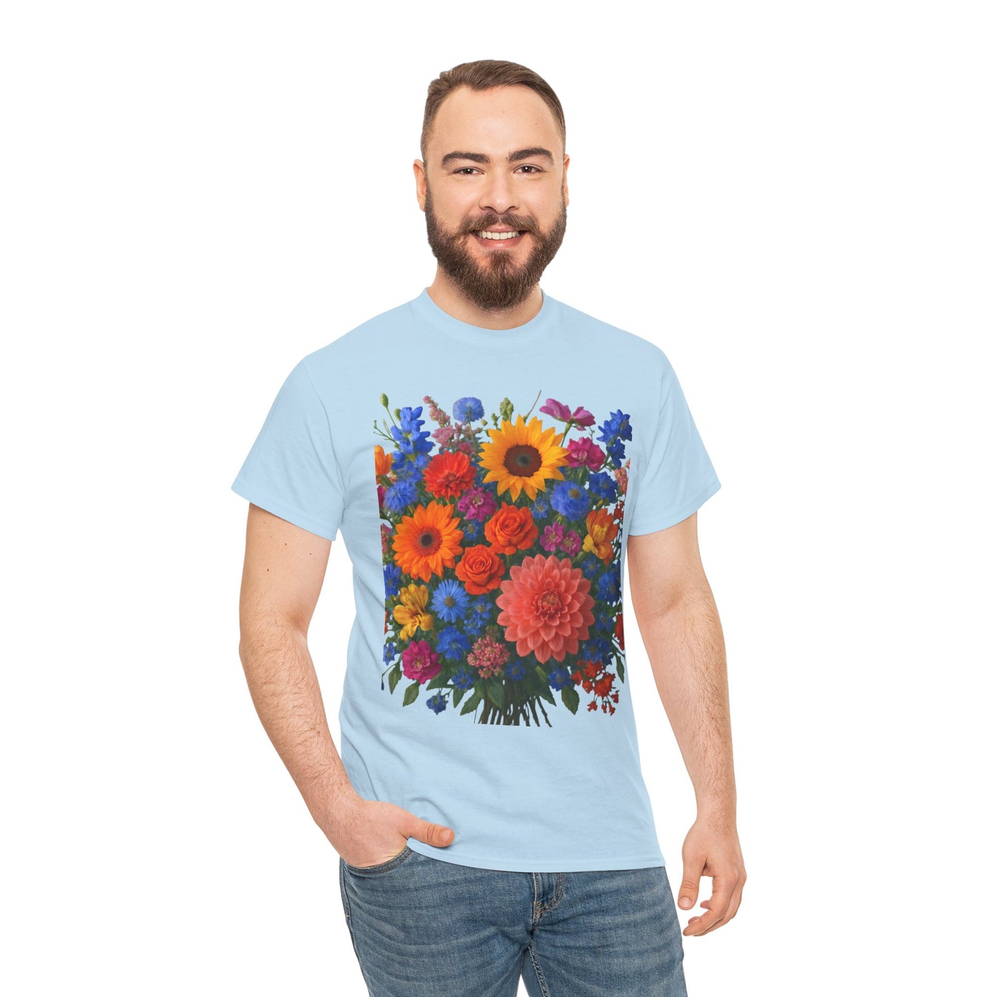 Garden Bouquet Flower T-Shirt – Summer Floral Aesthetic Tee