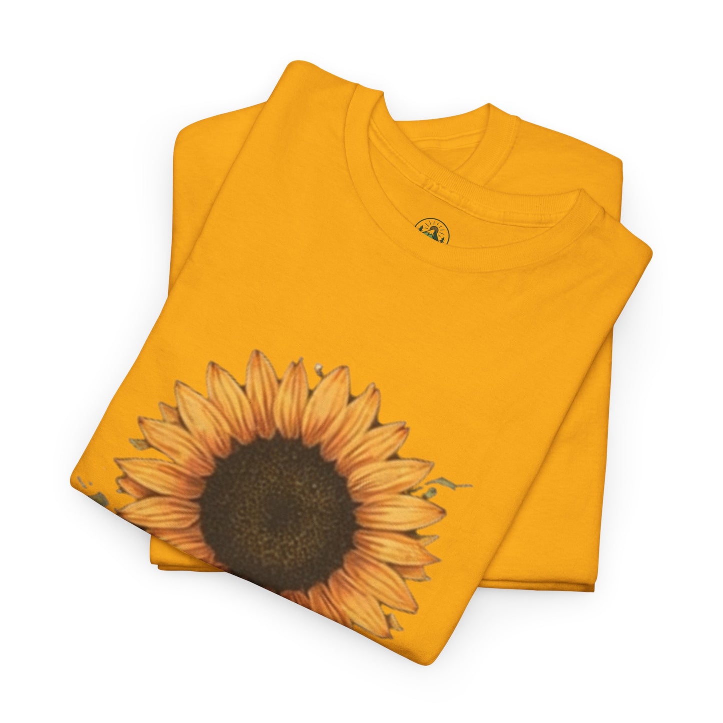 Sunflower Energy T- Shirt - Minimalist Nature Aesthetic Tee, Positive Vibes Graphic Shirt
