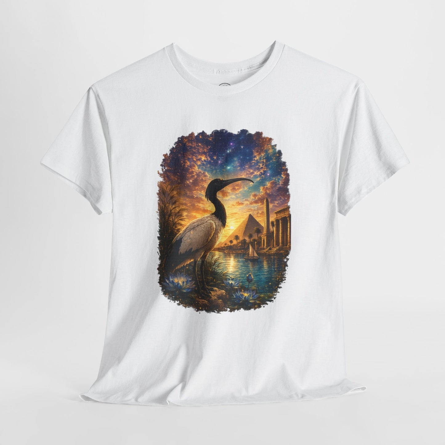 Spirit of Ancient Egypt – Sacred Ibis Nature T-Shirt | Egyptian Wildlife Graphic Tee