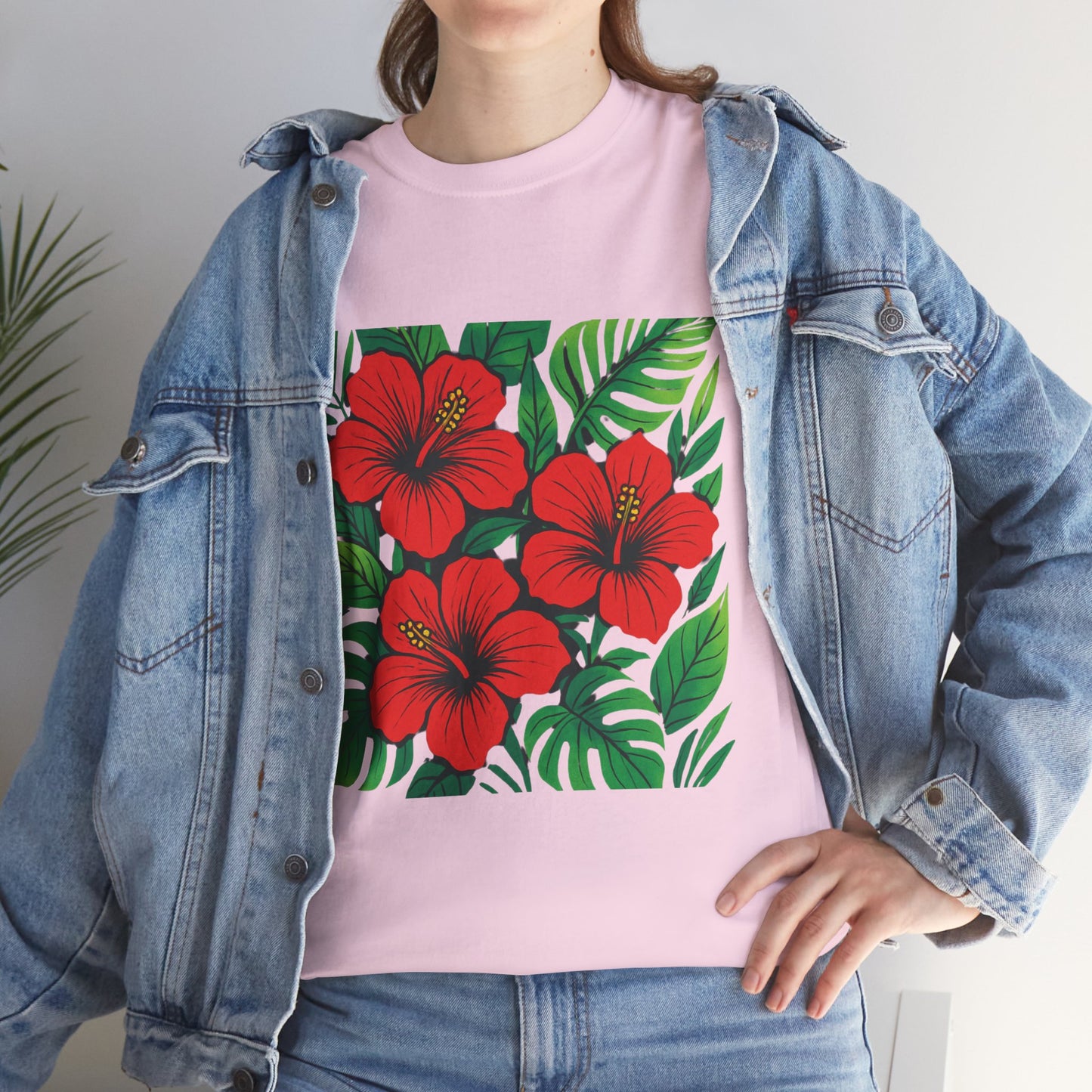 Tropical Hibiscus Flower T-Shirt – Summer Vibe Aesthetic Tee
