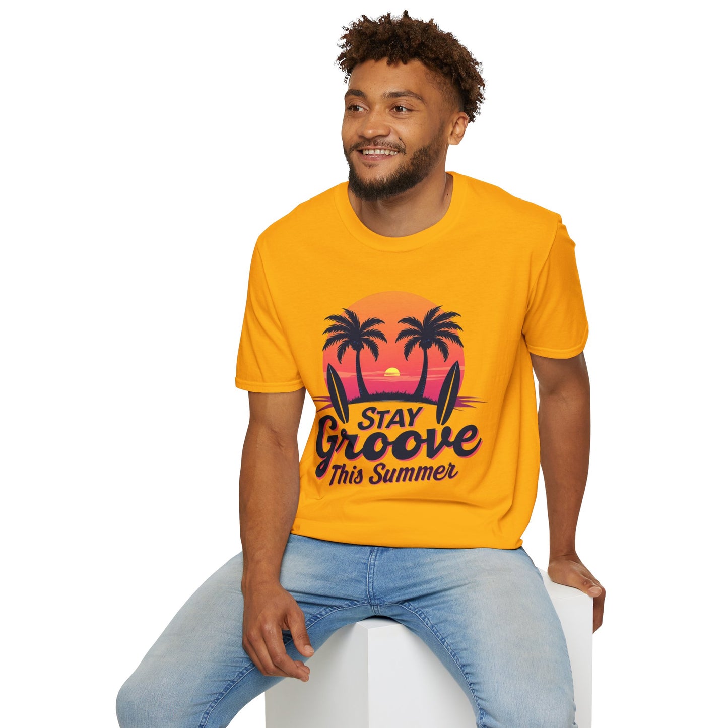 Stay Groovy Summer T-Shirt – Retro Vibe Graphic Tee