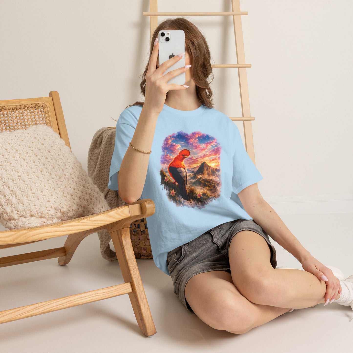 Spirit of the Andes – Machu Picchu Bird T-Shirt | Nature Graphic Tee