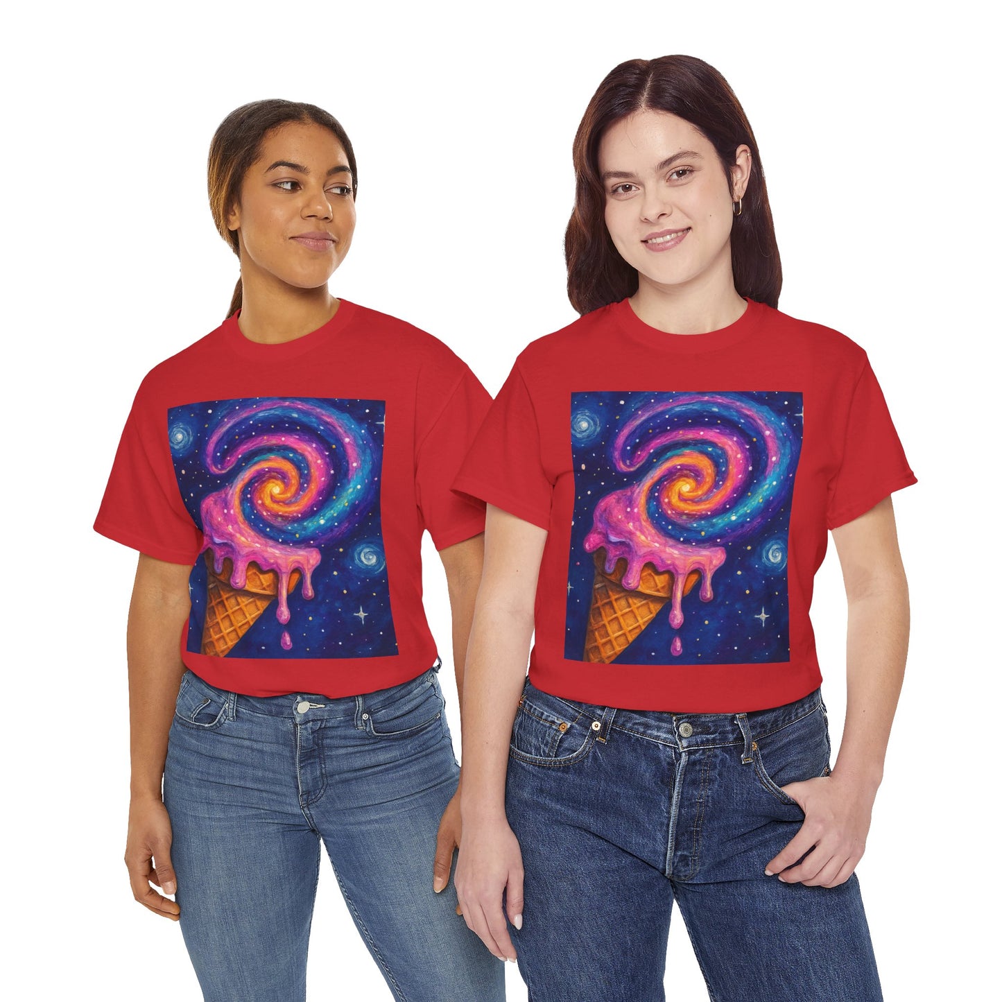 Ice Cream Galaxy T-Shirt – Fun Cosmic Aesthetic Tee