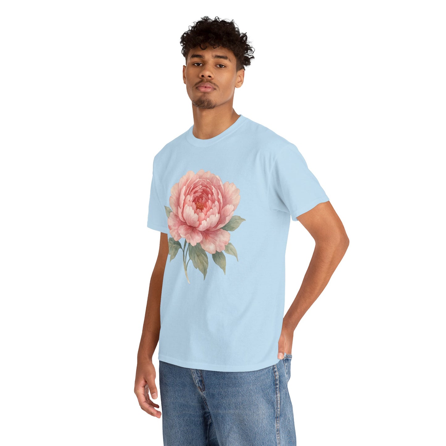 Peony Flower T-Shirt – Soft Floral Aesthetic Tee