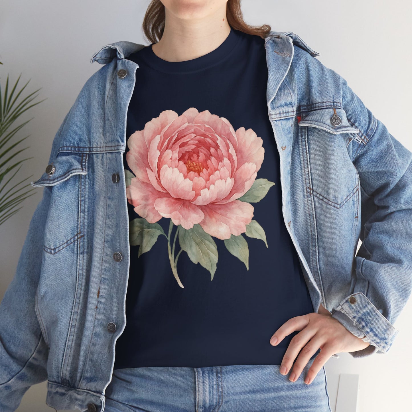 Peony Flower T-Shirt – Soft Floral Aesthetic Tee
