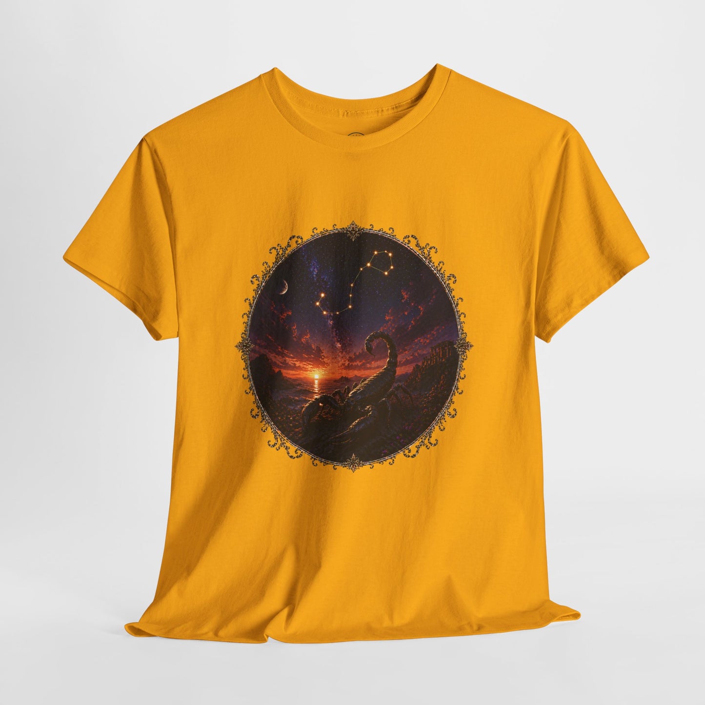 Scorpio Zodiac T-Shirt – Dark Scorpion Mystic Design | Intense Astrology Power Tee