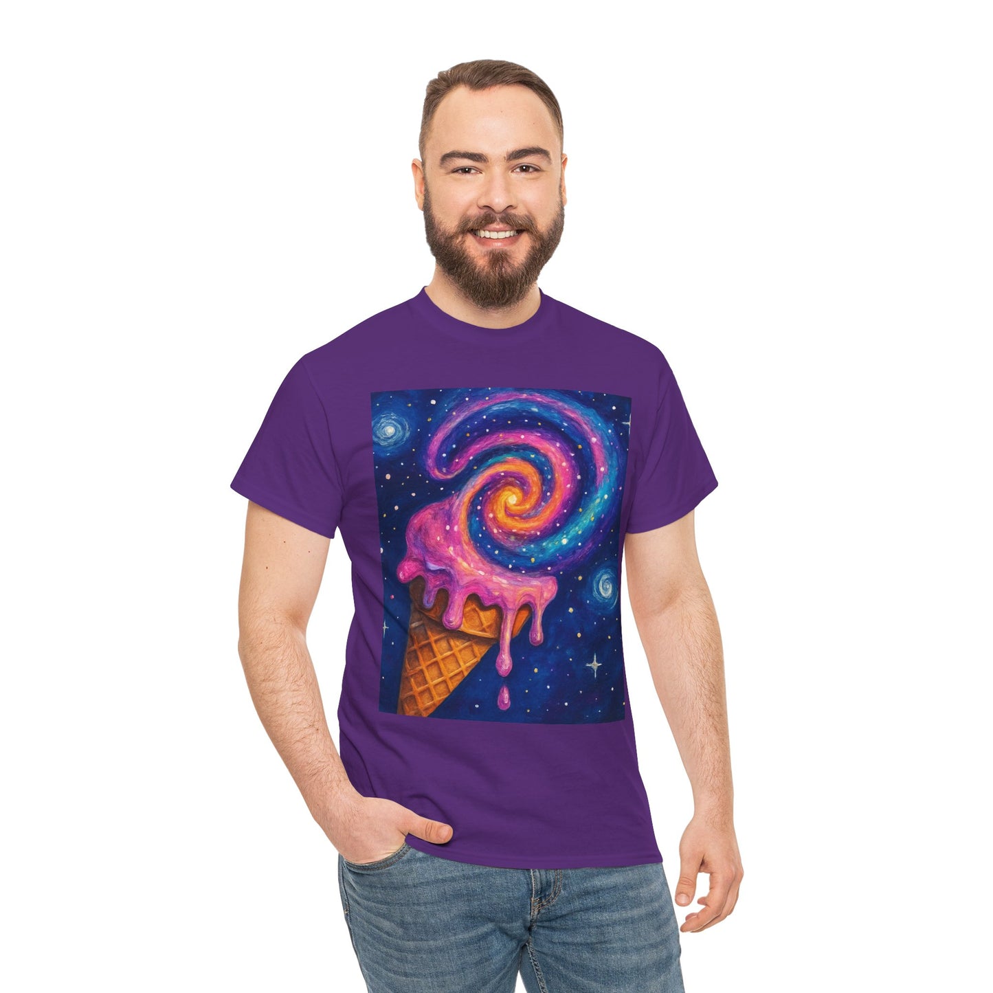 Ice Cream Galaxy T-Shirt – Fun Cosmic Aesthetic Tee