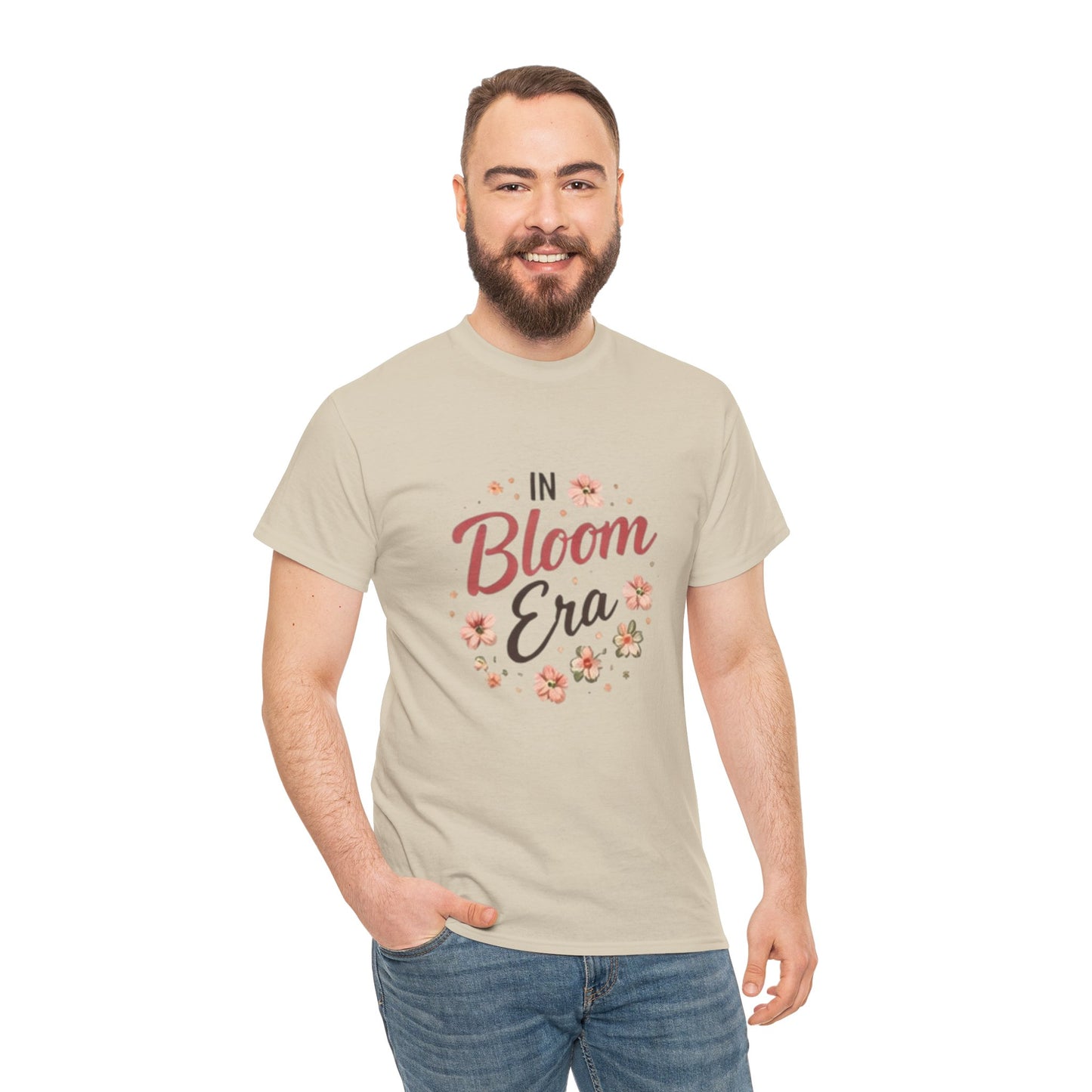 In Bloom Era T-Shirt –Bloom Minimalist Floral Aesthetic Tee, Cute Feminine Graphic Shirt