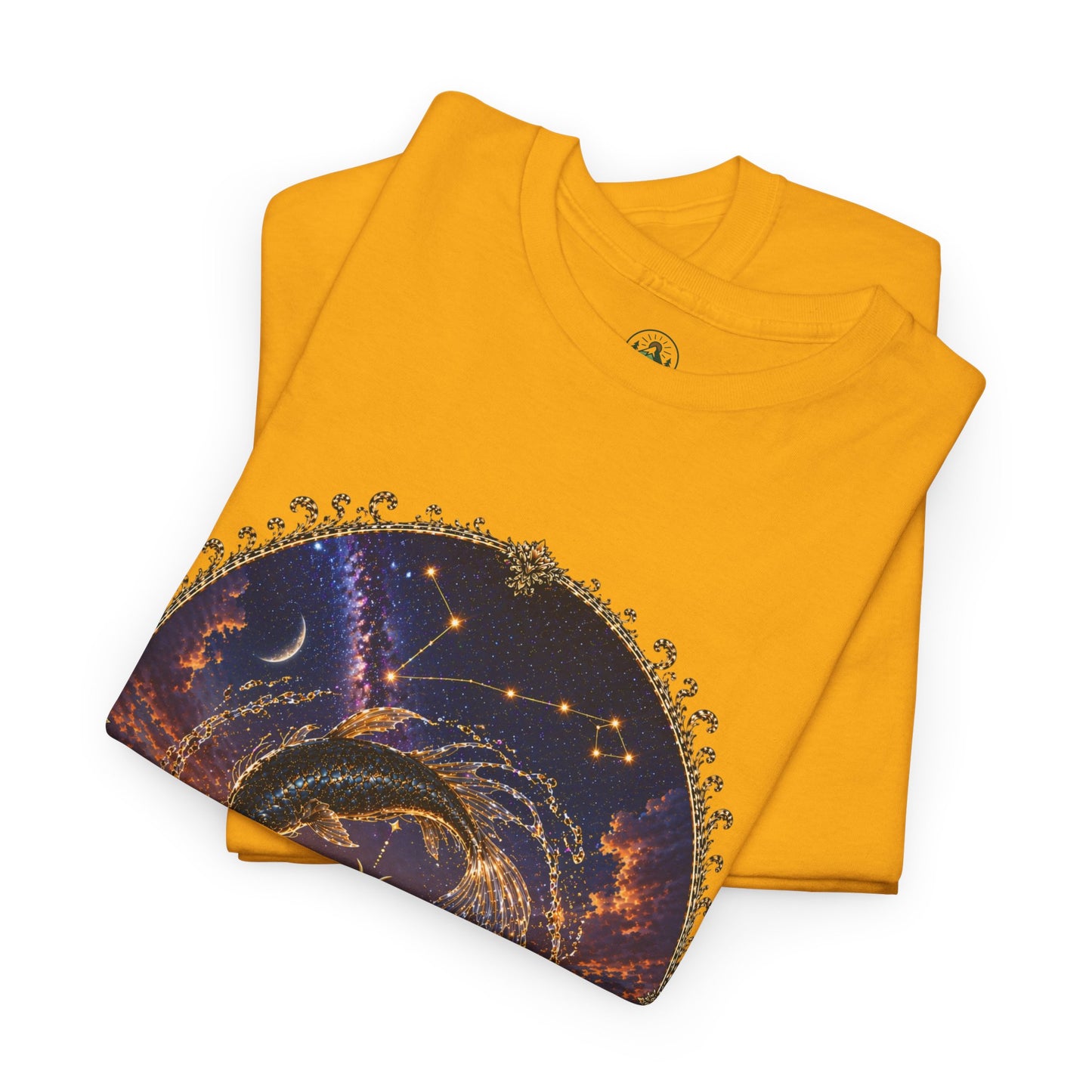 Pisces Zodiac T-Shirt – Dreamy Fish Cosmic Design | Spiritual & Aesthetic Astrology Tee