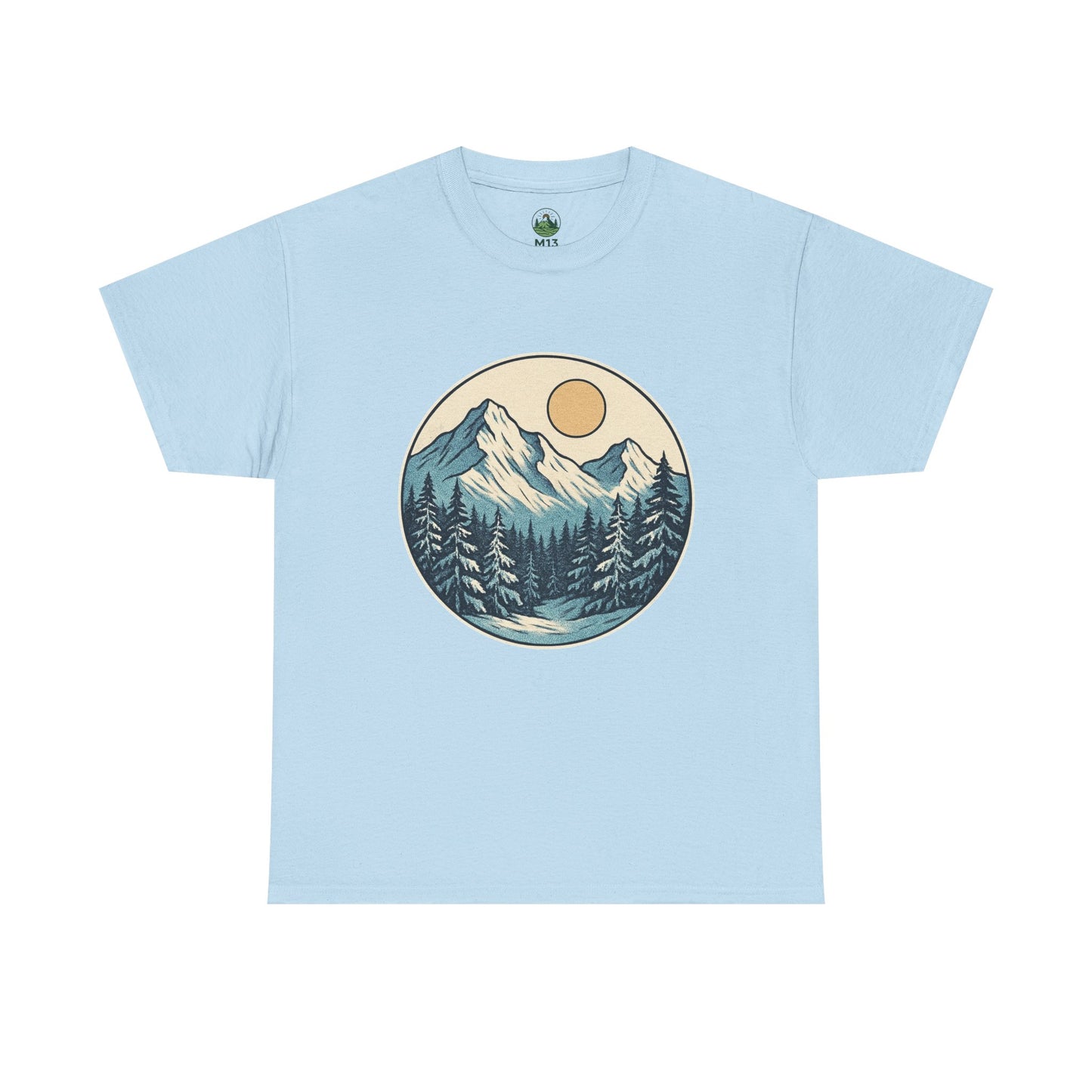 Winter Sunrise T-Shirt – Minimalist Nature Landscape Tee