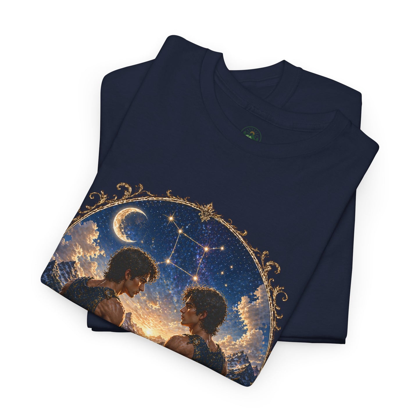 Gemini Zodiac T-Shirt – Dual Energy Twins Design | Astrology & Cosmic Nature Tee