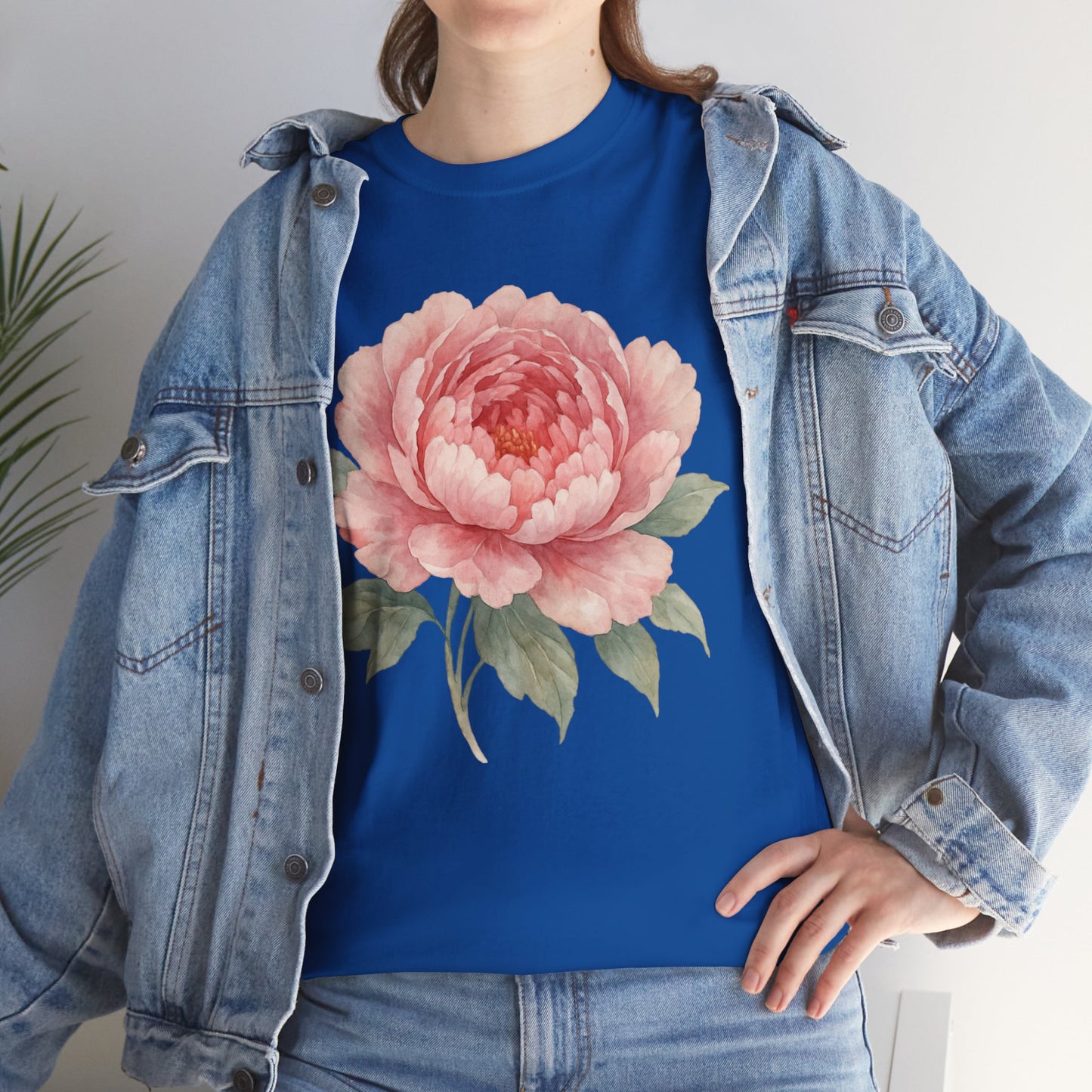 Peony Flower T-Shirt – Soft Floral Aesthetic Tee