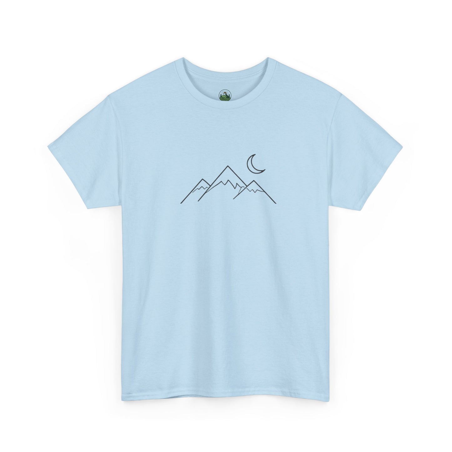 Mountain Moon T-Shirt – Minimalist Nature Night Aesthetic Tee