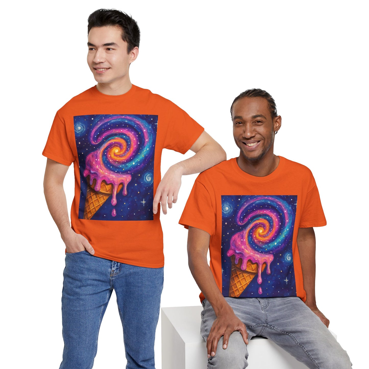 Ice Cream Galaxy T-Shirt – Fun Cosmic Aesthetic Tee
