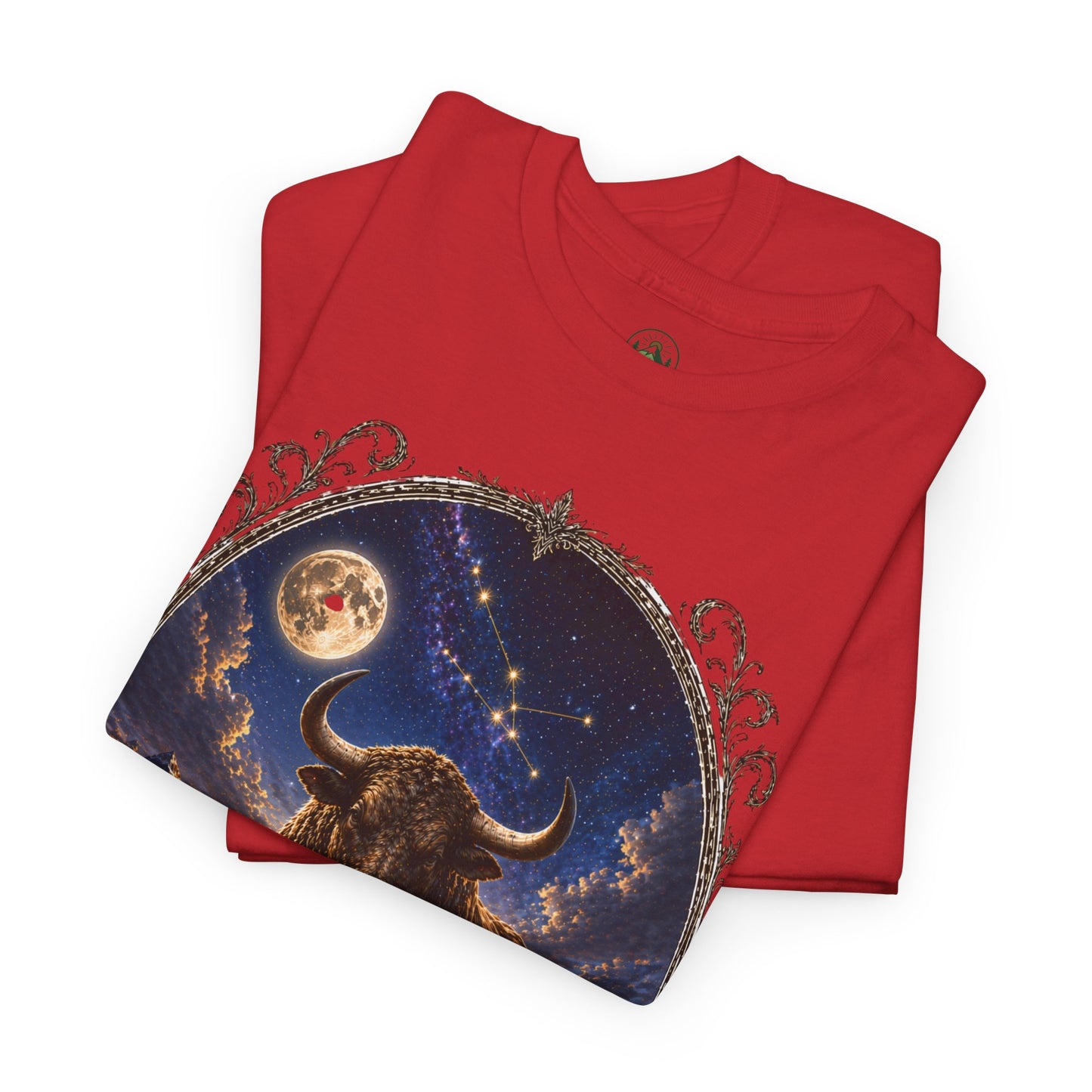 Taurus Zodiac T-Shirt – Mystic Bull Night Design | Nature & Astrology Tee